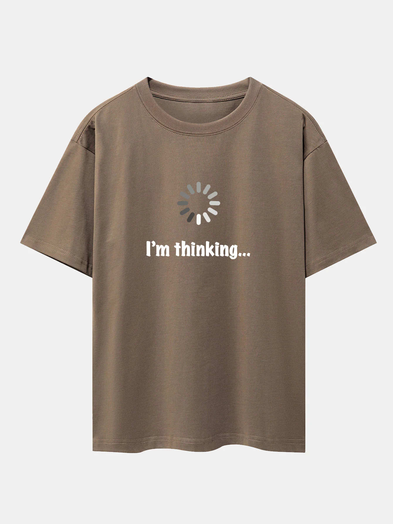 I'm Thinking Print Oversize T-Shirt mit überschnittenen Schultern - Image 5