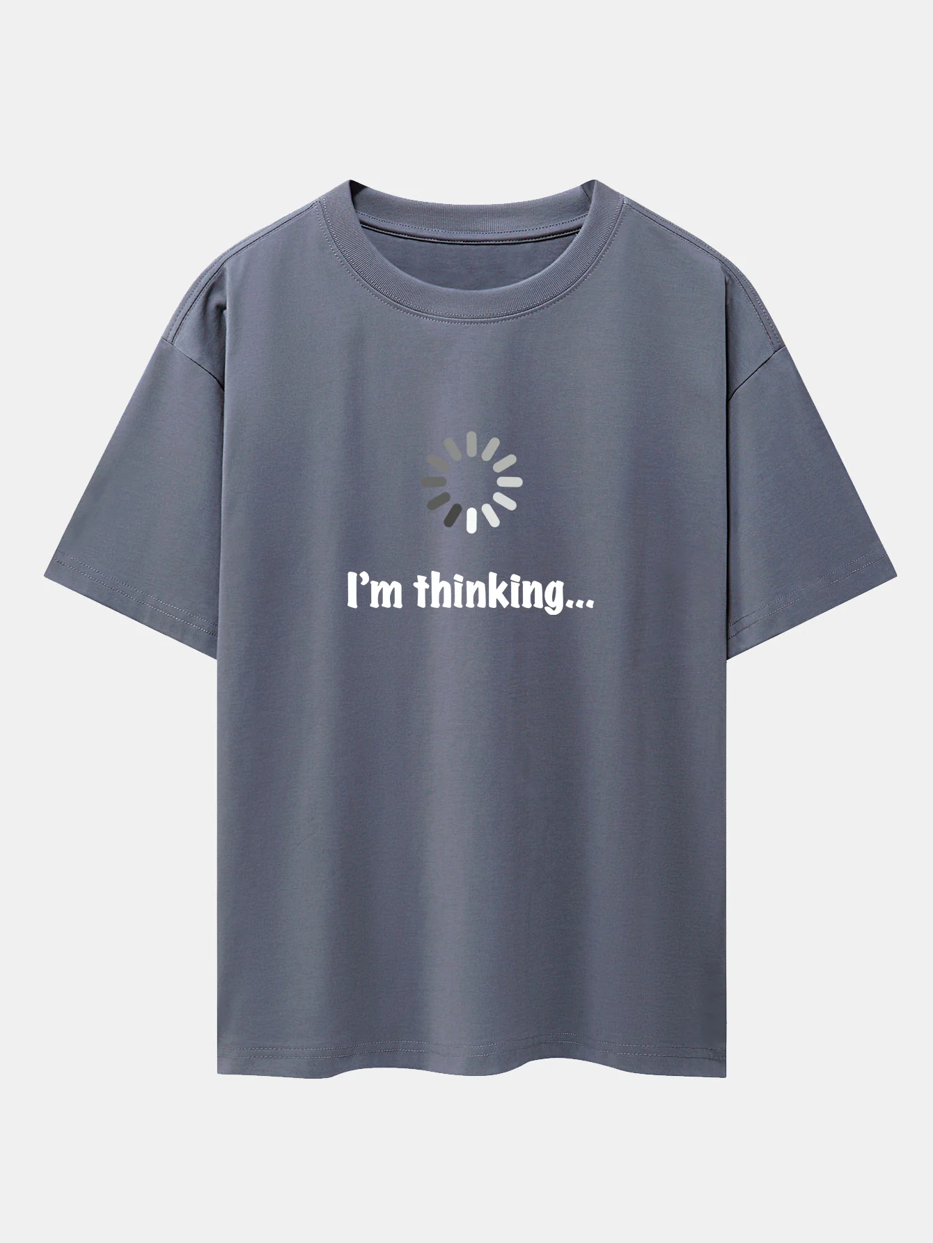 I'm Thinking Print Oversize T-Shirt mit überschnittenen Schultern - Image 6