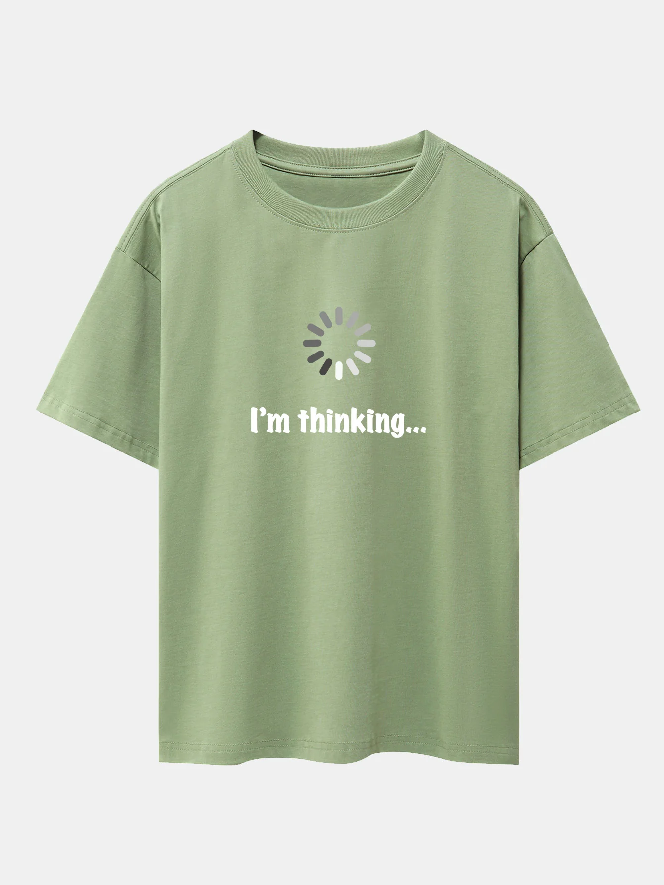 I'm Thinking Print Oversize T-Shirt mit überschnittenen Schultern - Image 8