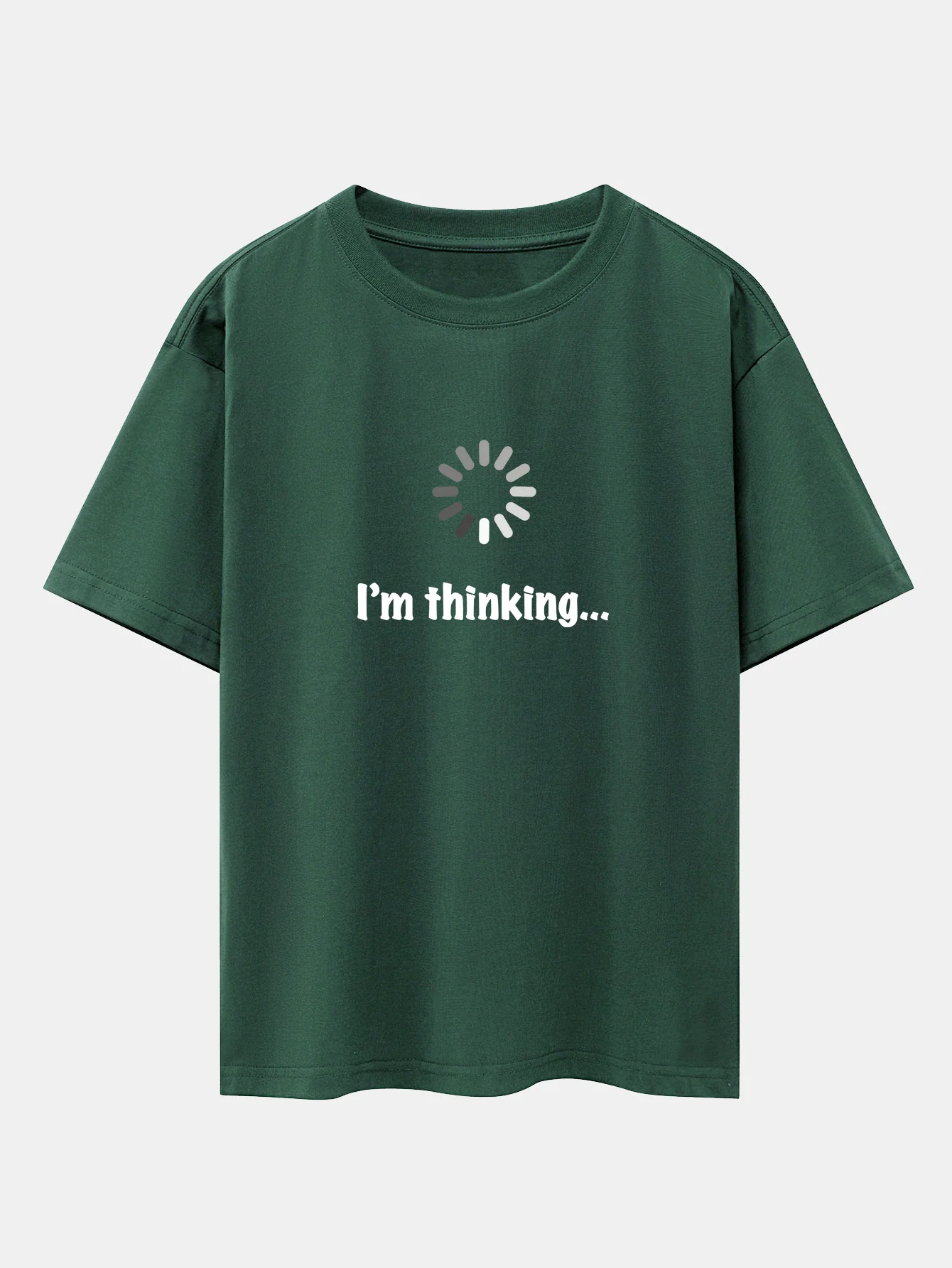 I'm Thinking Print Oversize T-Shirt mit überschnittenen Schultern - Image 9