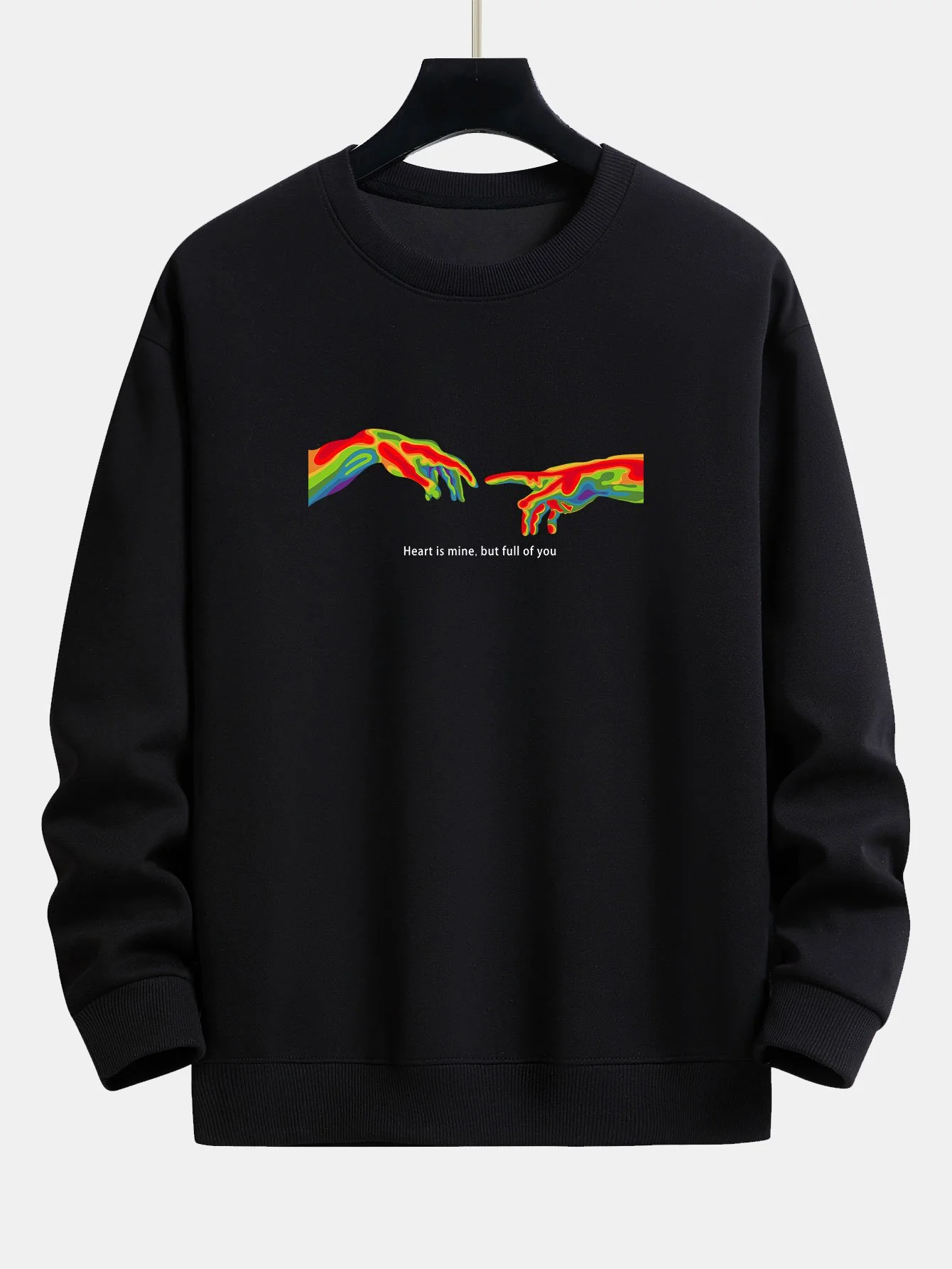 Infrarot Handdruck Relaxed Fit Sweatshirt
