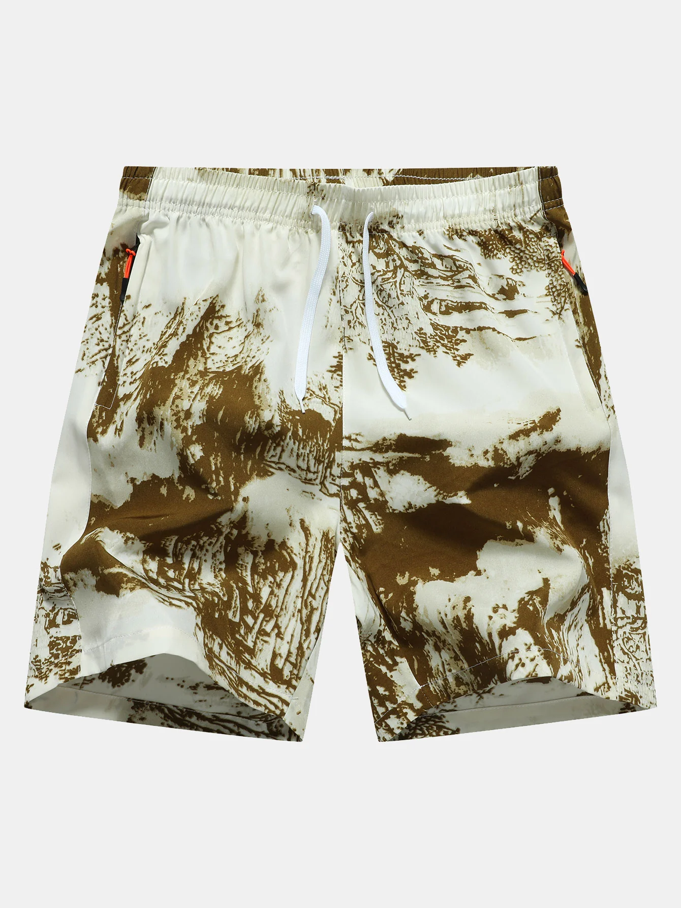 Tintenprint Reißverschluss Taschen Shorts - Image 5