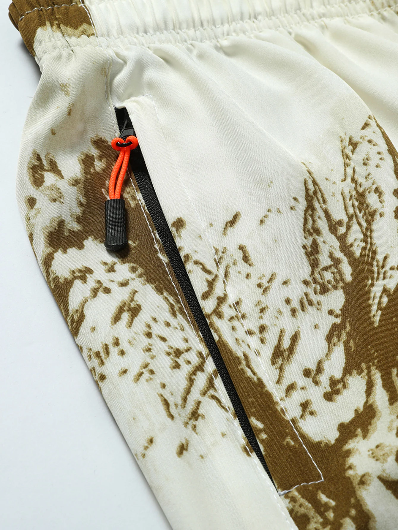 Tintenprint Reißverschluss Taschen Shorts - Image 8