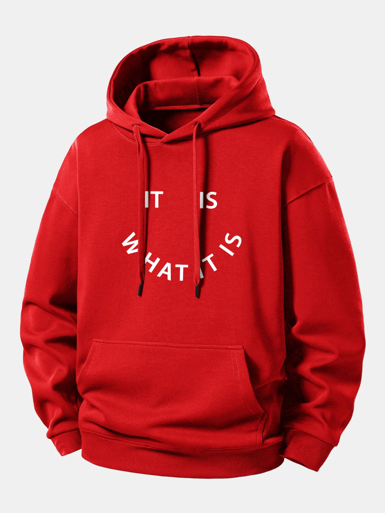 It Is What It Is  Print Relax Fit Hoodie - Image 11