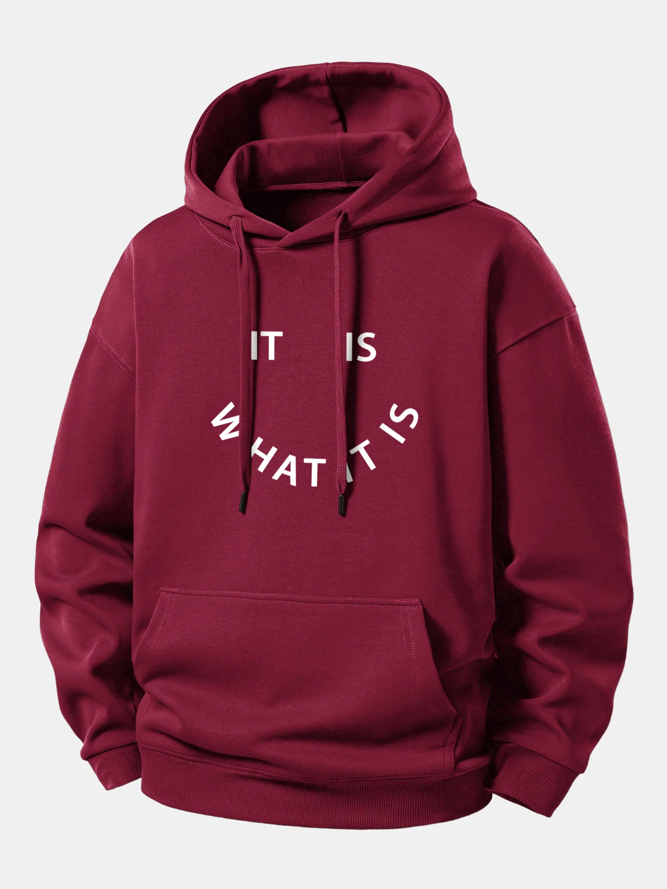 It Is What It Is  Print Relax Fit Hoodie - Image 6