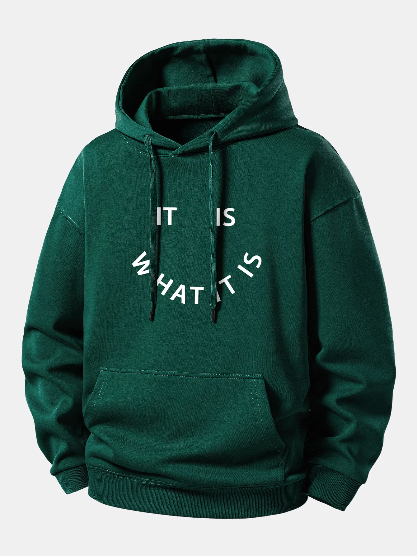It Is What It Is  Print Relax Fit Hoodie - Image 7