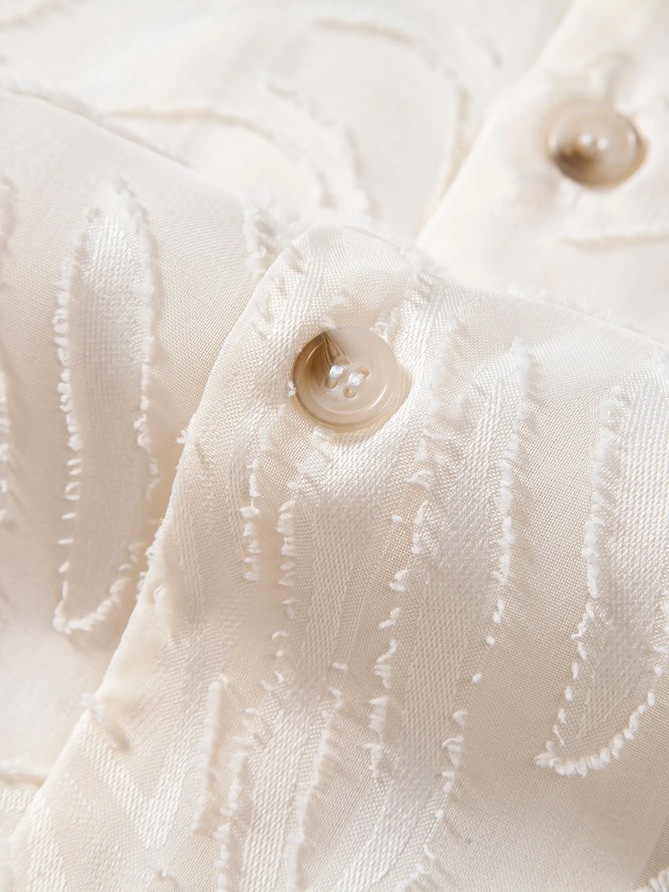 Jacquard-Textur Kubanisches Hemd & Gerade geschnittene Leinenhose - Image 15