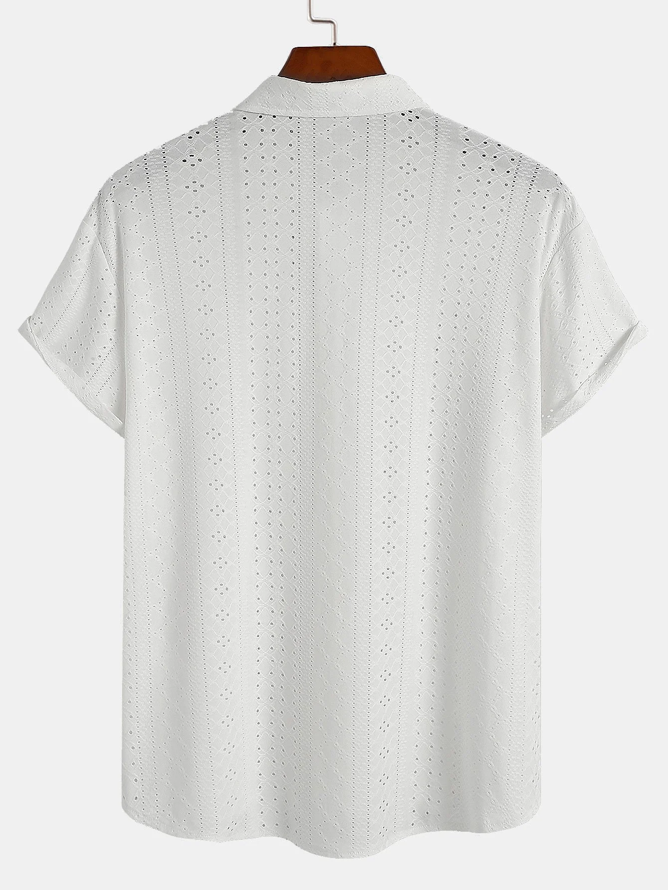 Jacquard-Strukturierte Button-Up-Hemd - Image 2