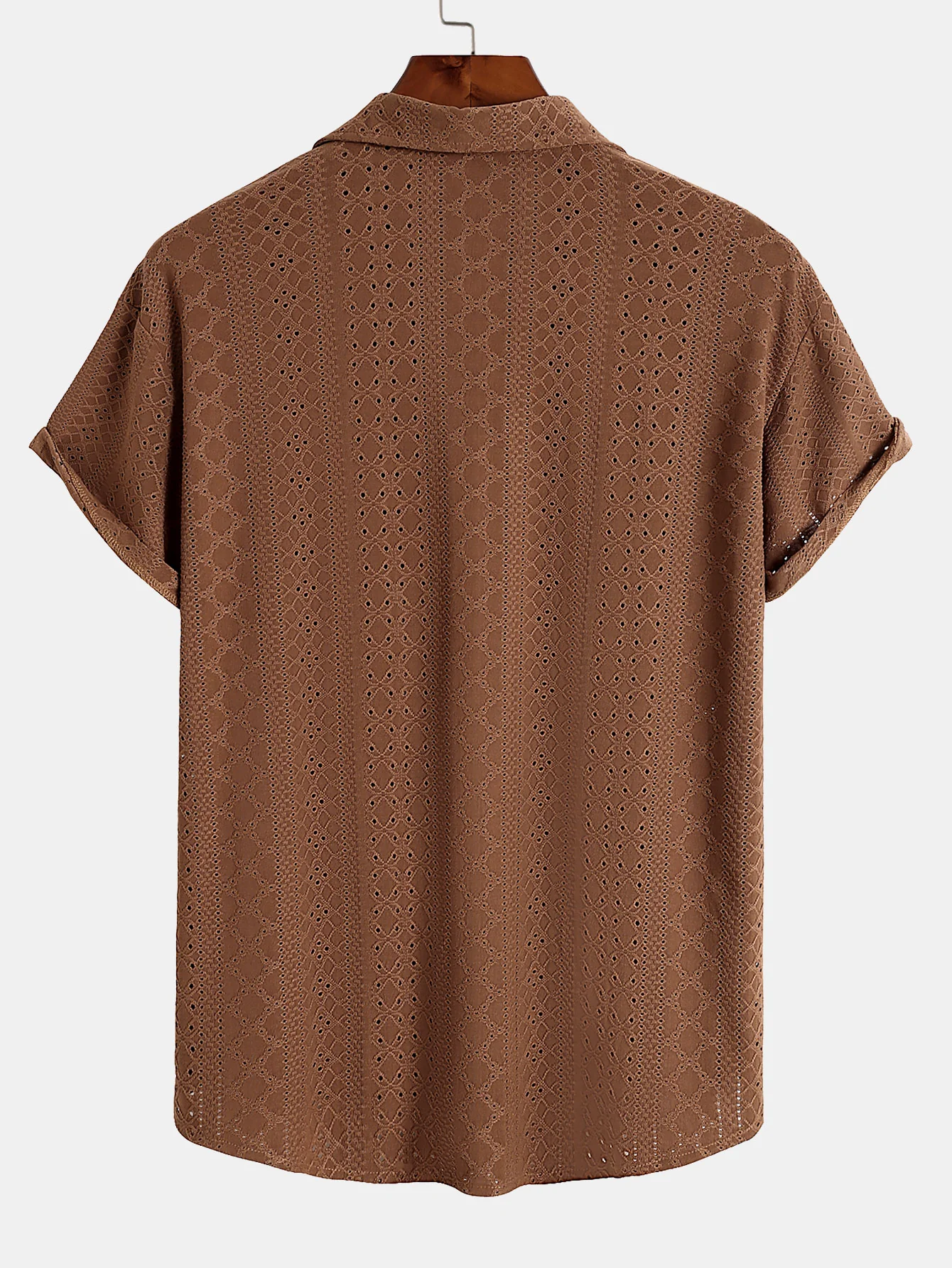 Jacquard-Strukturierte Button-Up-Hemd - Image 6