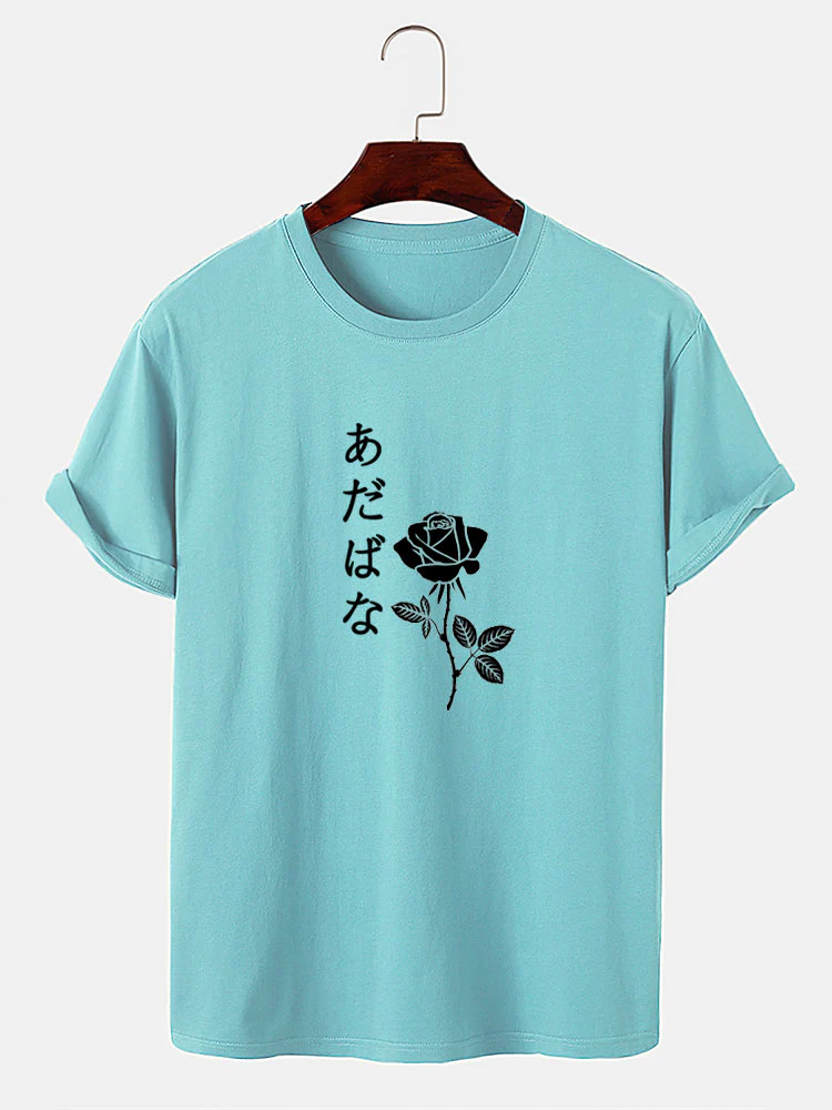 Japanische Rosenmuster T-Shirt - Image 7