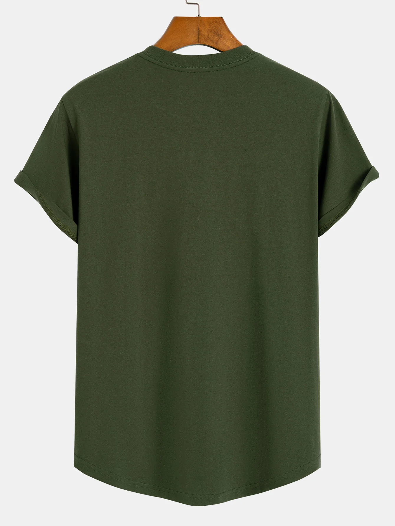 Japanisches Slogan Druck Baumwolle Bogen Saum T-Shirt - Image 8