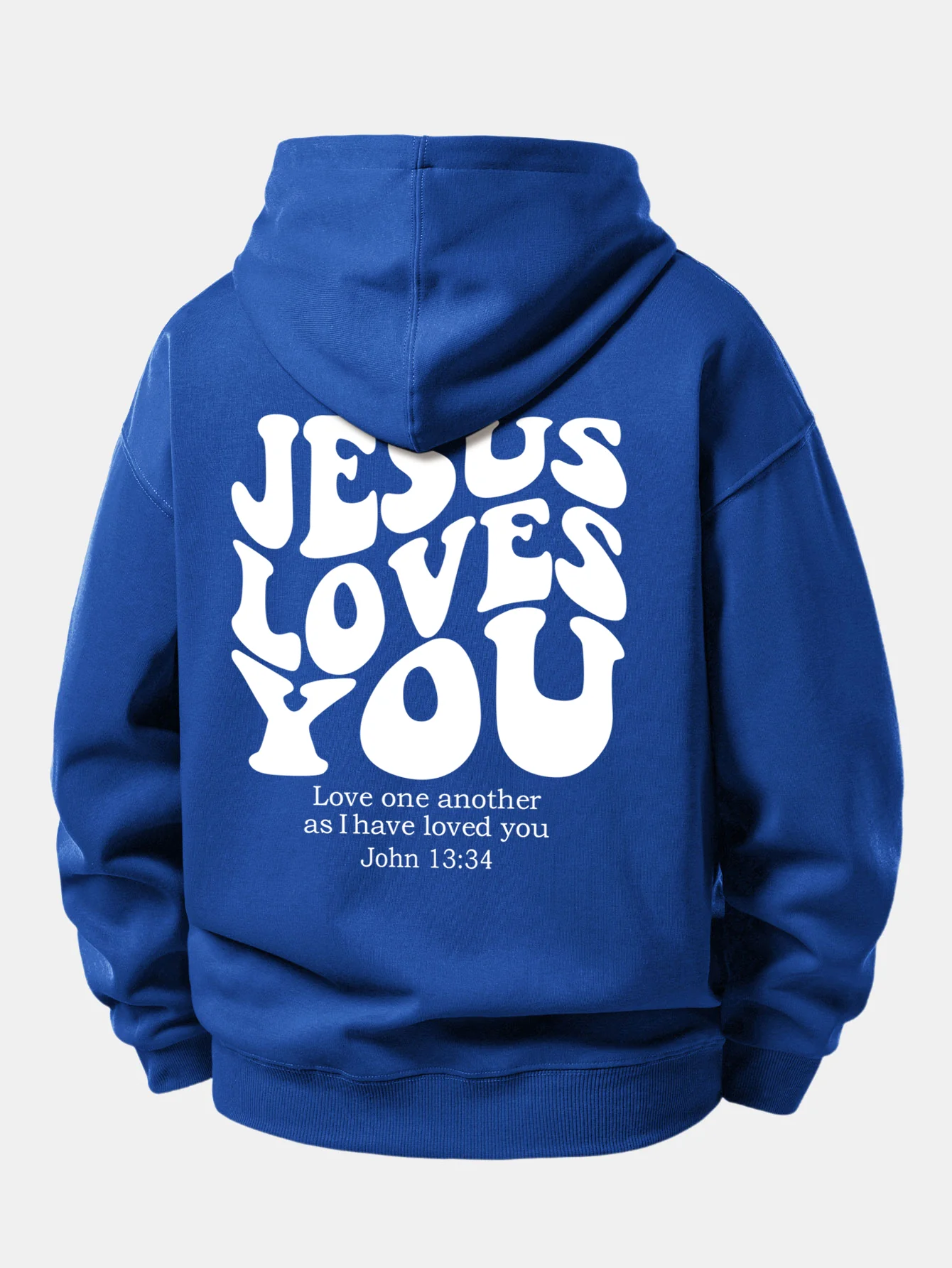 Jesus Loves You Back Print Relax Fit Hoodie - Image 17