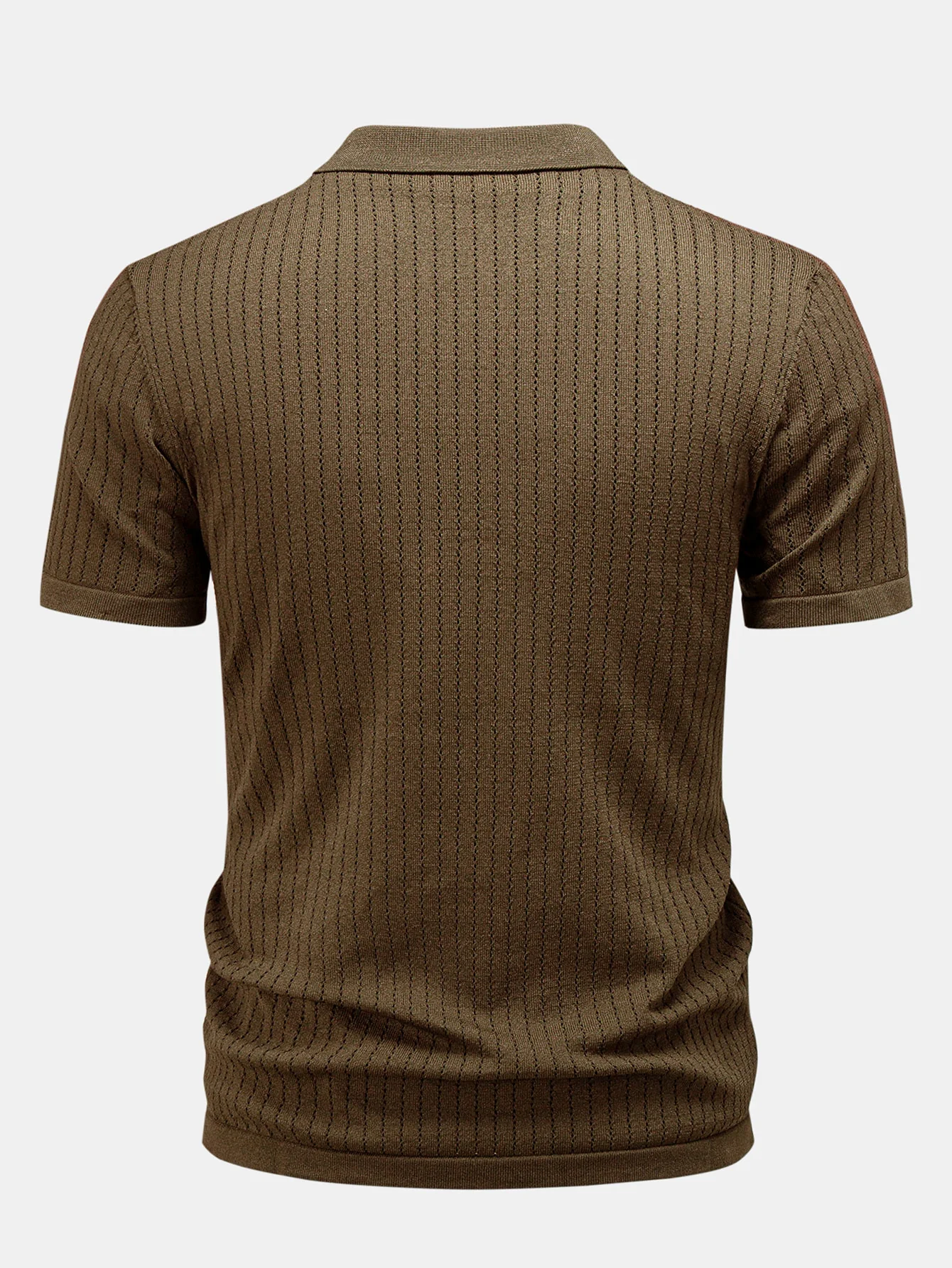 Johnny Collar Open Knit Polo - Image 10