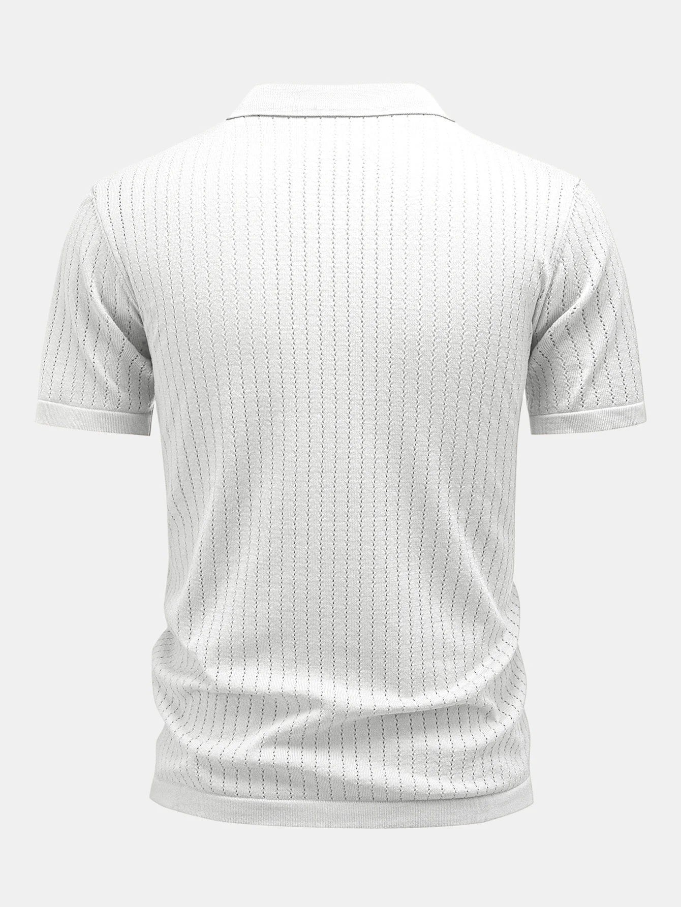 Johnny Collar Open Knit Polo - Image 8