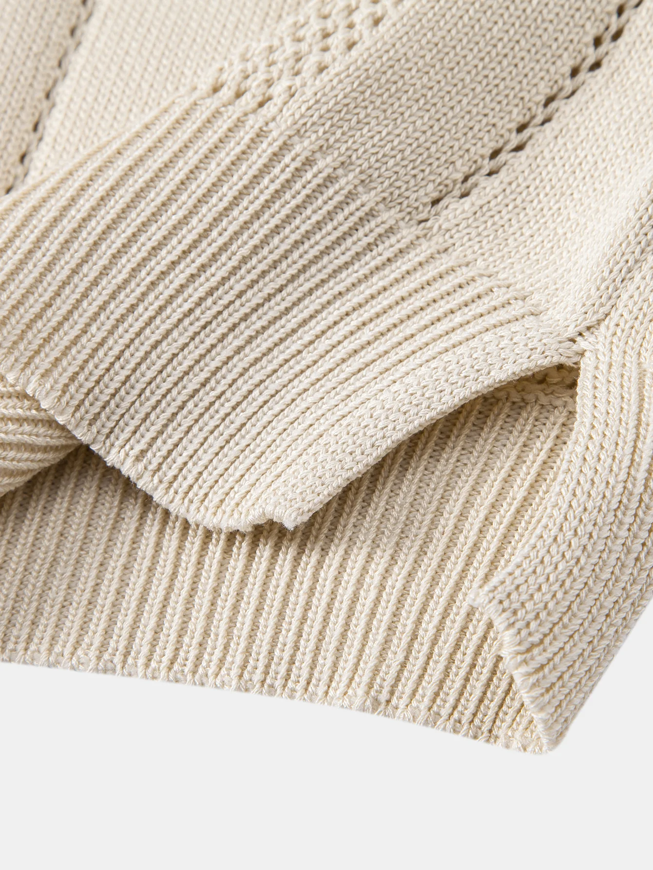 Johnny Collar Striped Open Knit Polo - Image 10