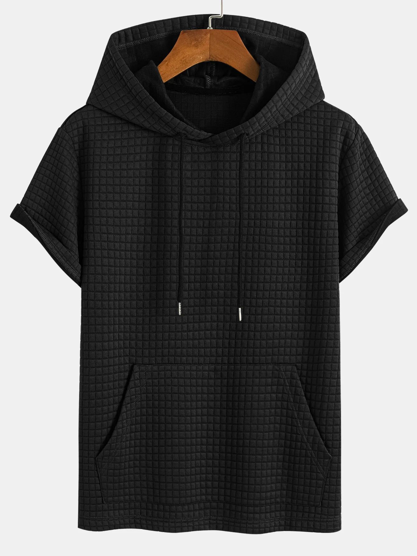 Känguru-Taschen-Waffel-Hoodie-T-Shirt & Shorts - Image 7