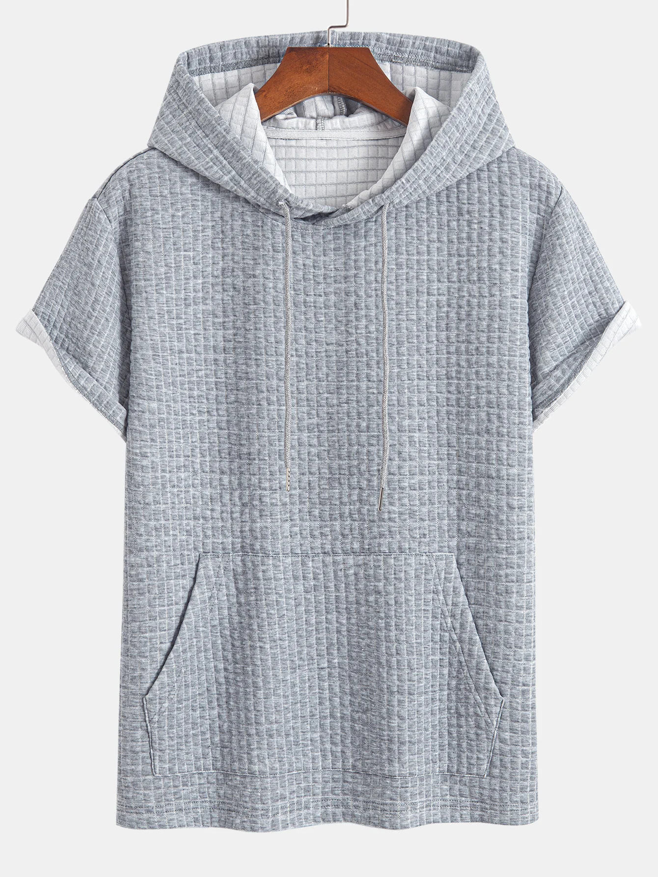 Känguru-Taschen-Waffel-Hoodie-T-Shirt & Shorts - Image 9