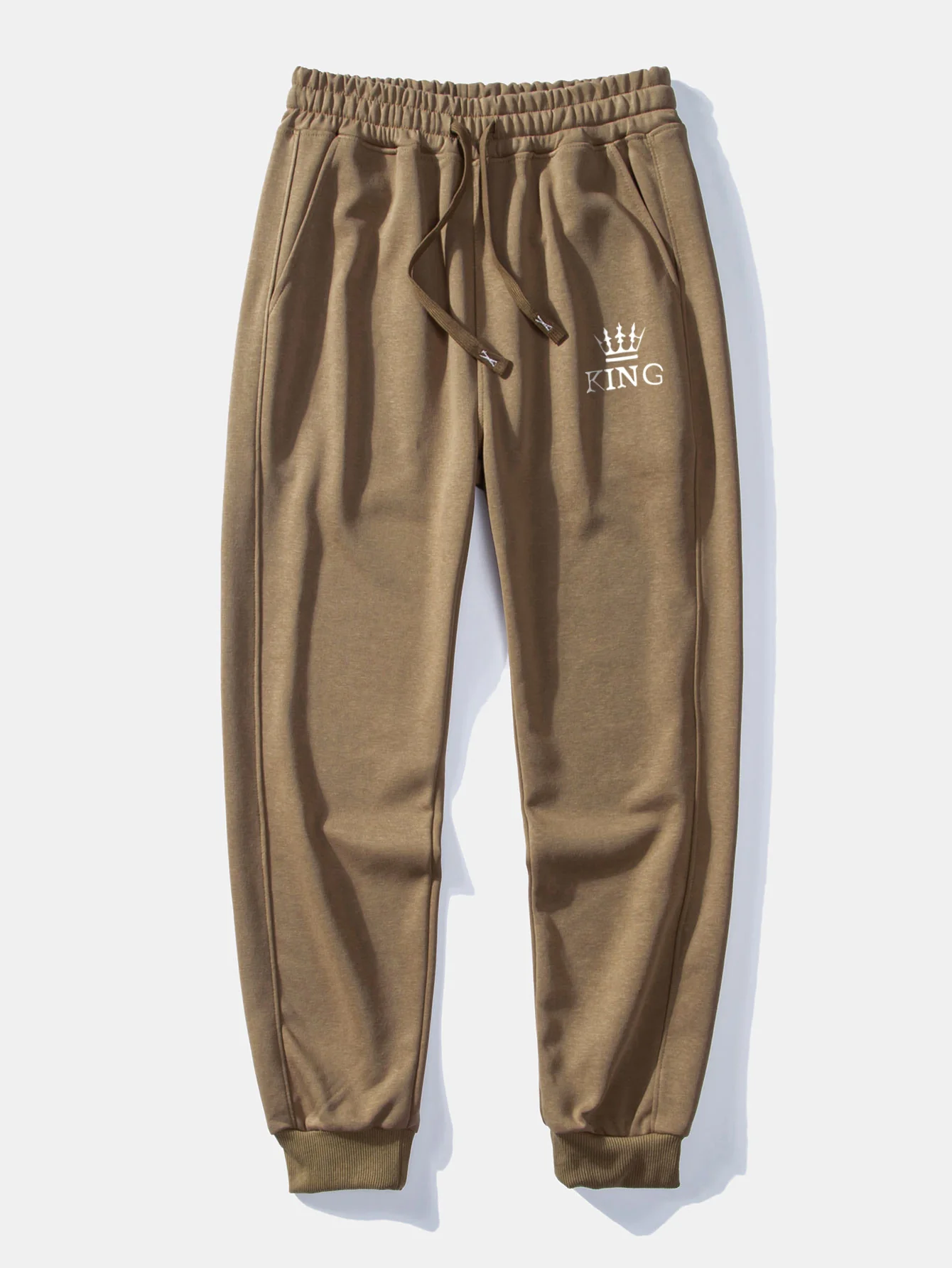 King Crown Print Relaxed Fit Rundhals Sweatshirt & Jogginghose - Image 14