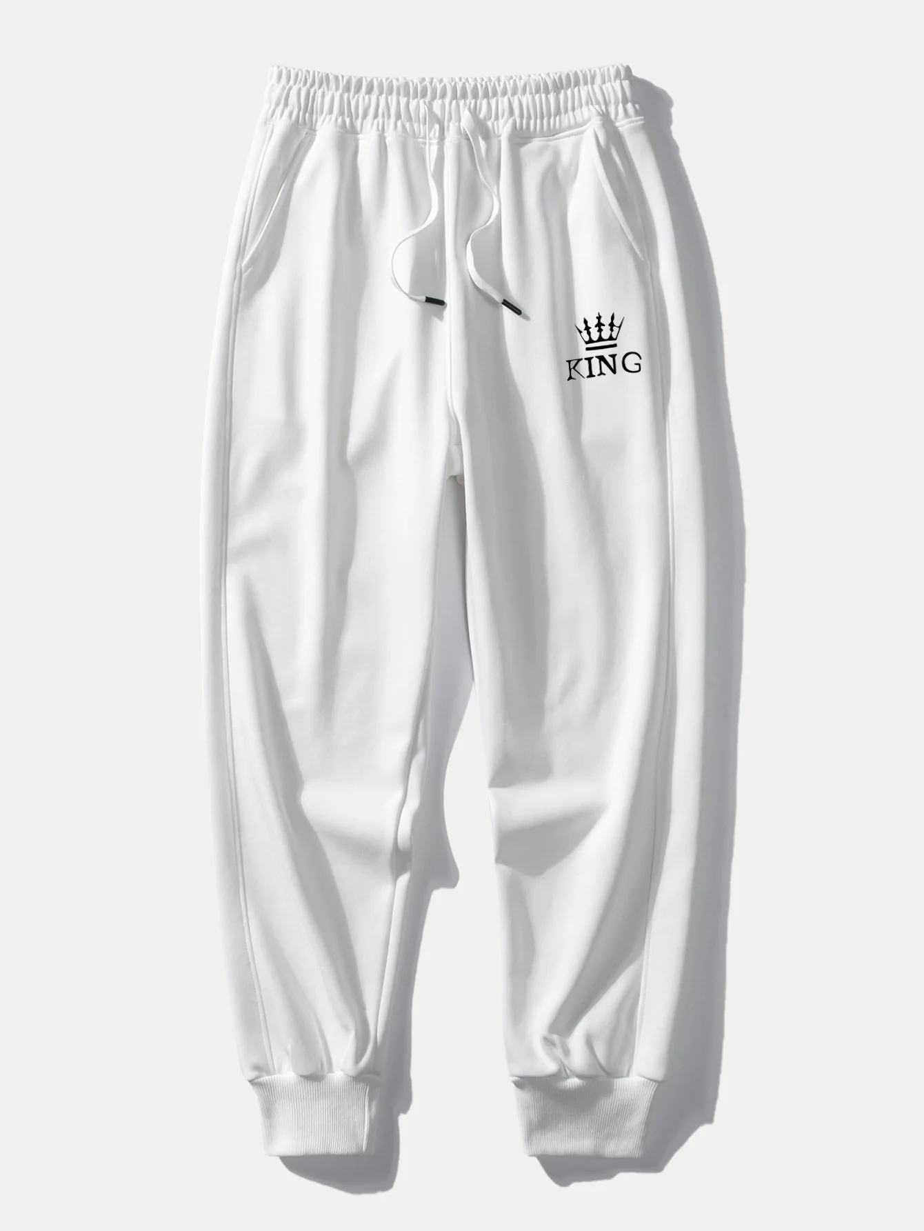 King Crown Print Relaxed Fit Rundhals Sweatshirt & Jogginghose - Image 15