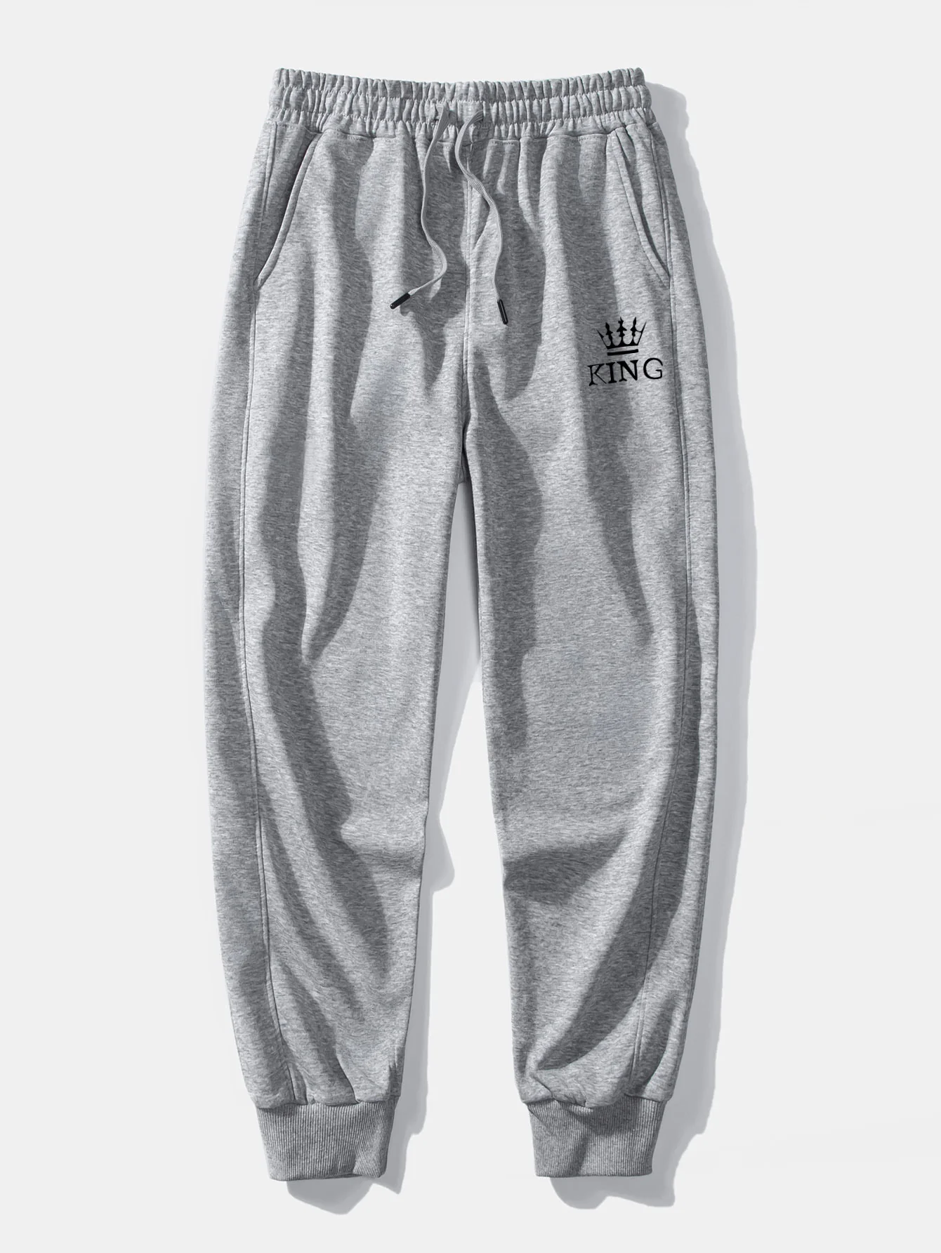 King Crown Print Relaxed Fit Rundhals Sweatshirt & Jogginghose - Image 16