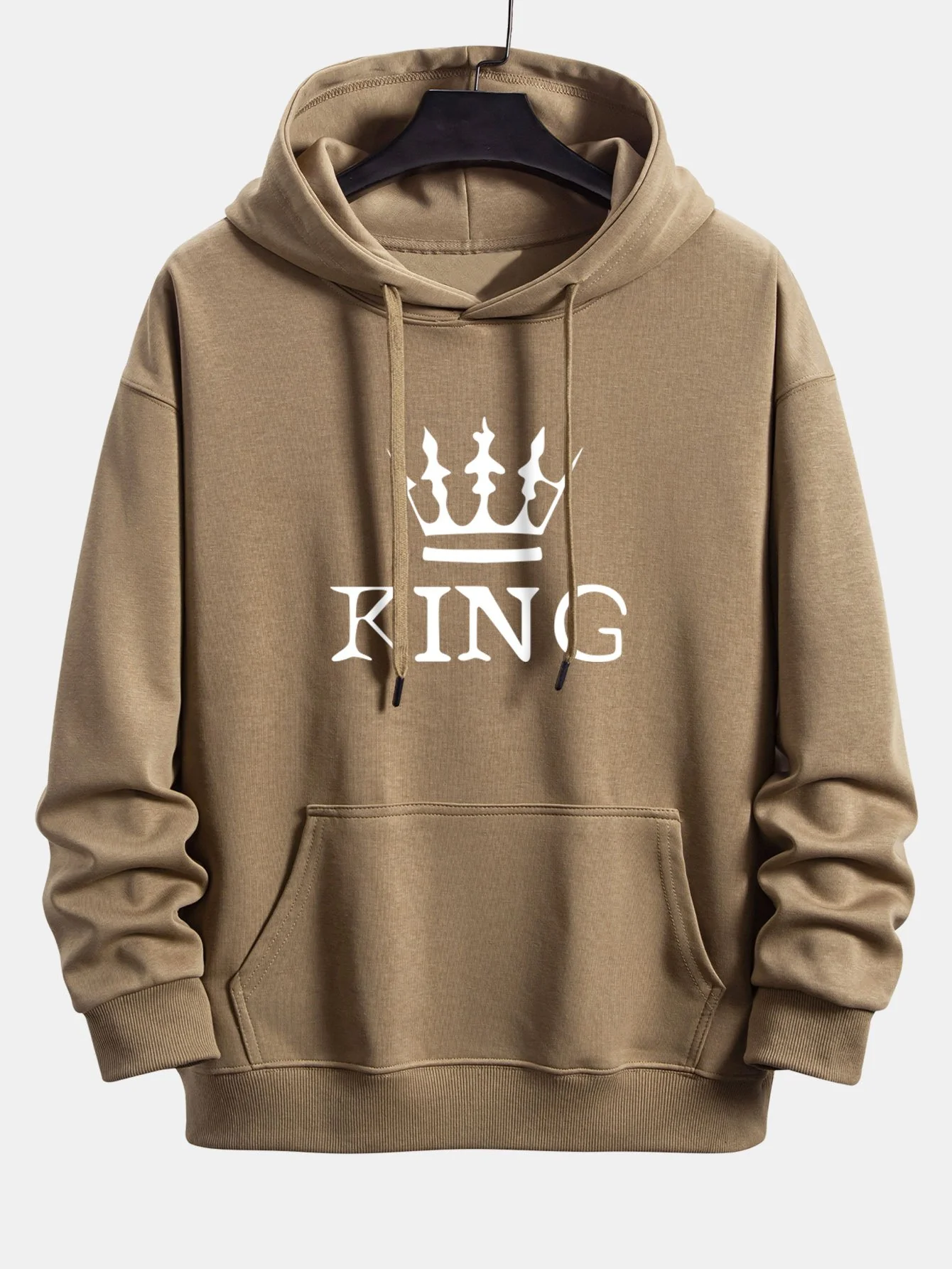 King Crown Print Relax Fit Hoodie - Image 3