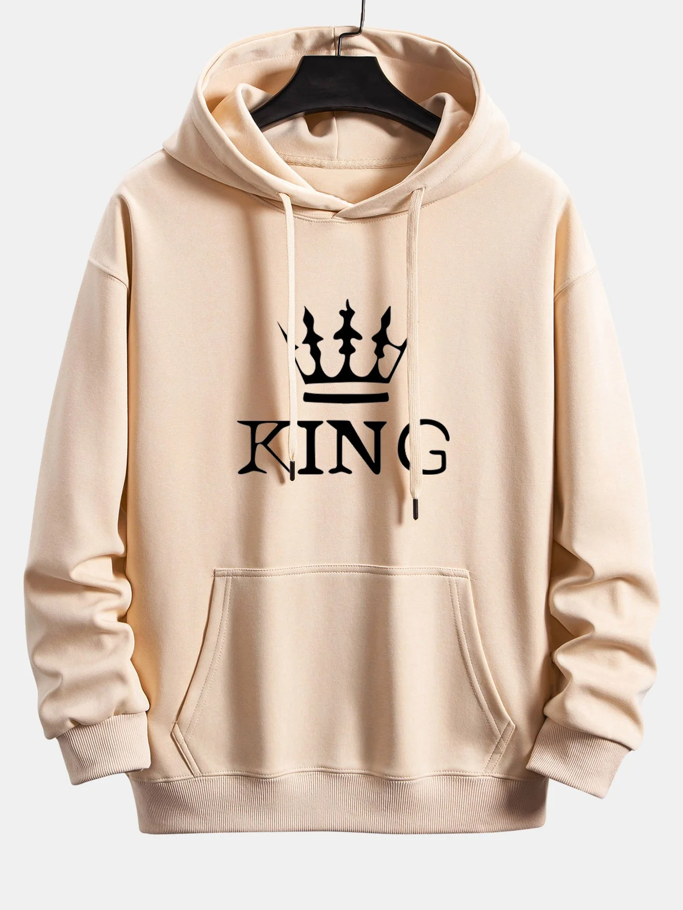 King Crown Print Relax Fit Hoodie - Image 8