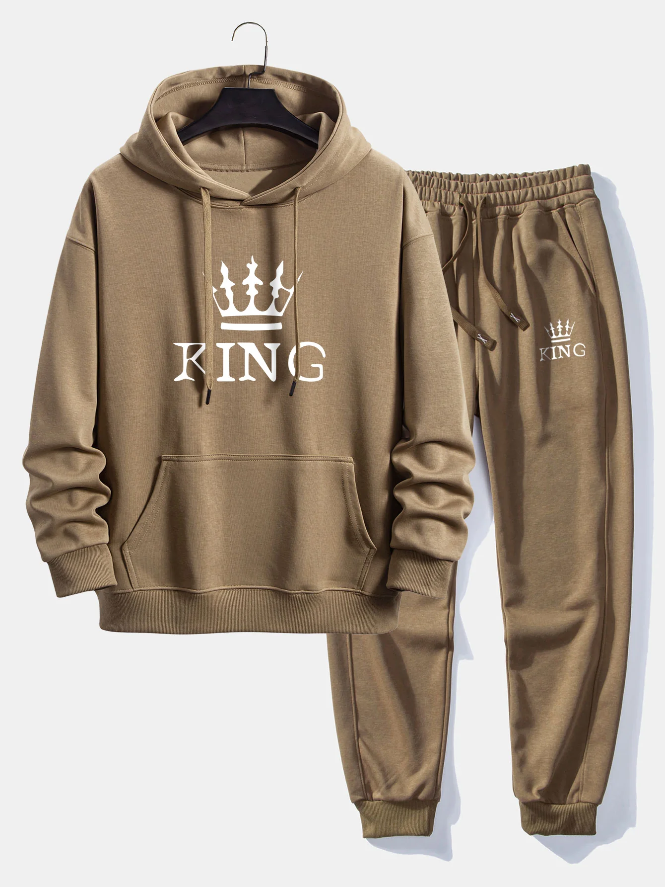 King Crown Print Relax Fit Hoodie & Jogginghose - Image 3