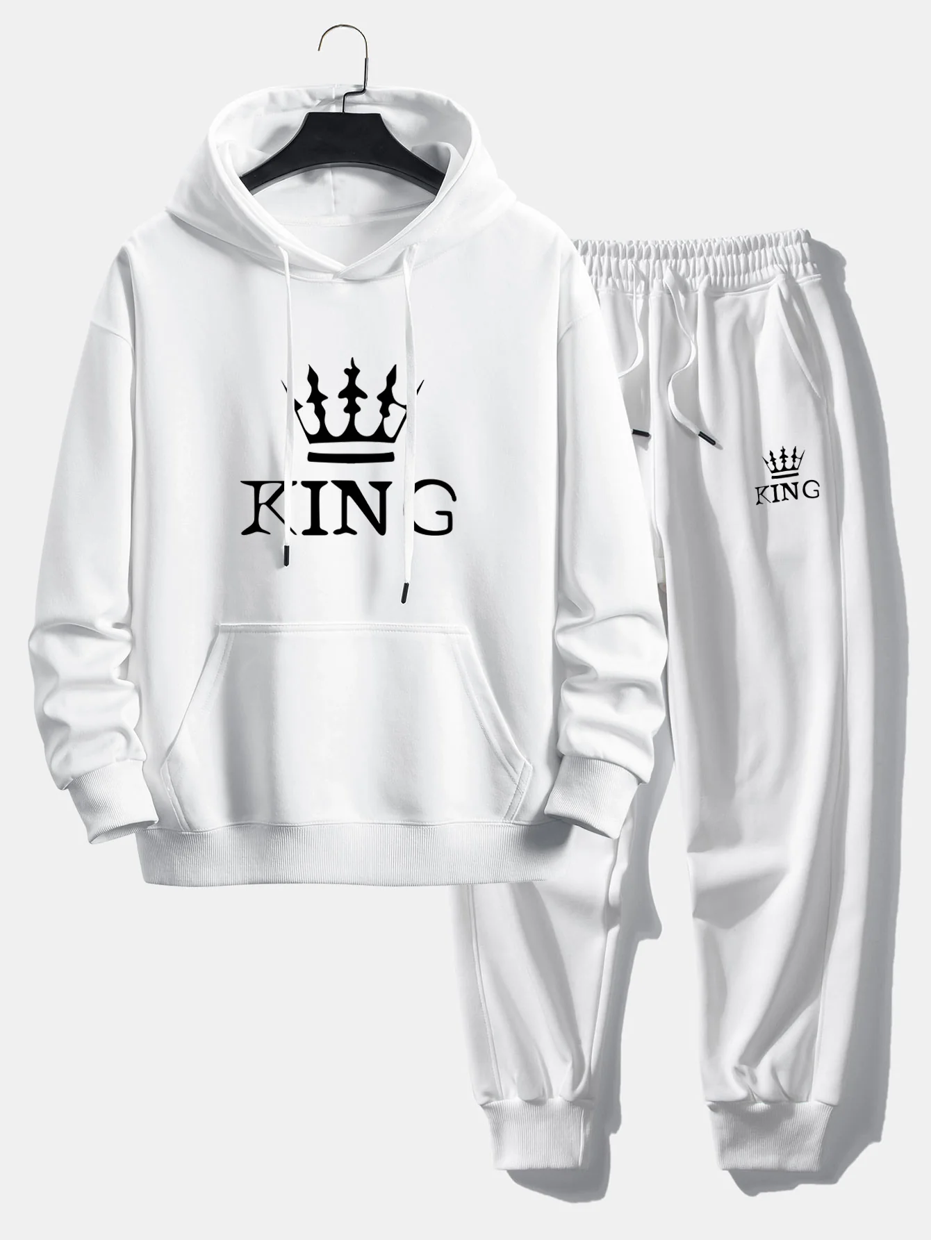 King Crown Print Relax Fit Hoodie & Jogginghose - Image 4