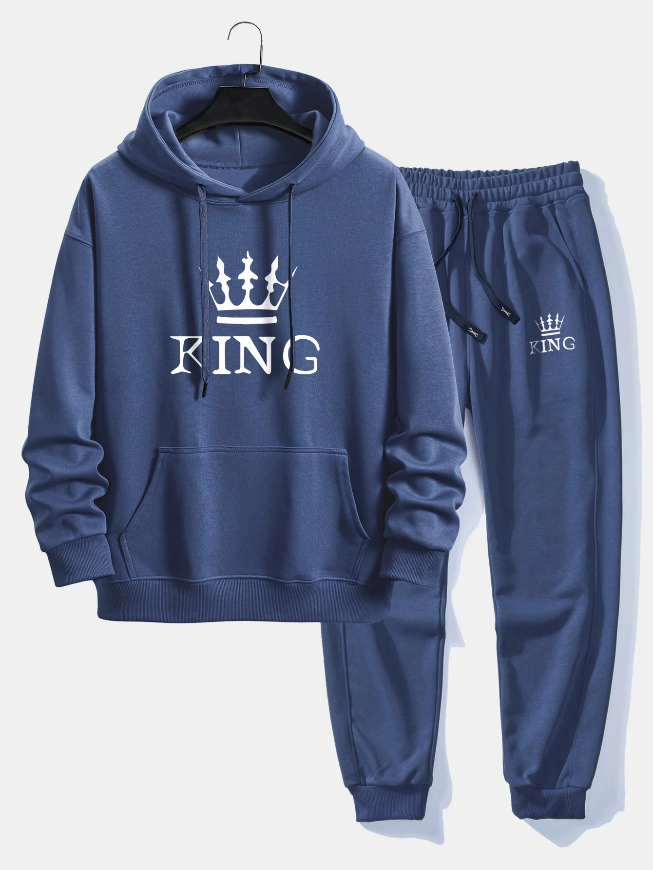 King Crown Print Relax Fit Hoodie & Jogginghose - Image 6