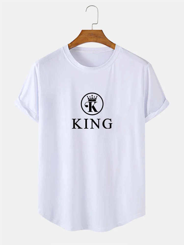 King Print Arc Hem T-Shirt - Image 2