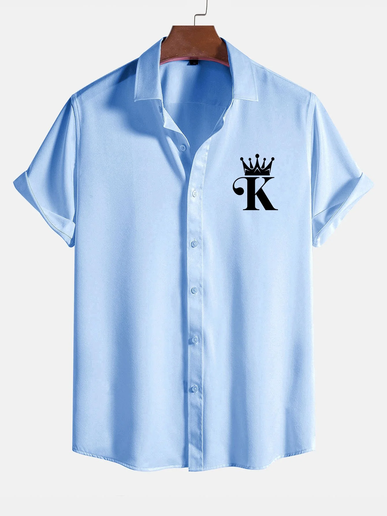 King Print Button Up Shirt - Image 3
