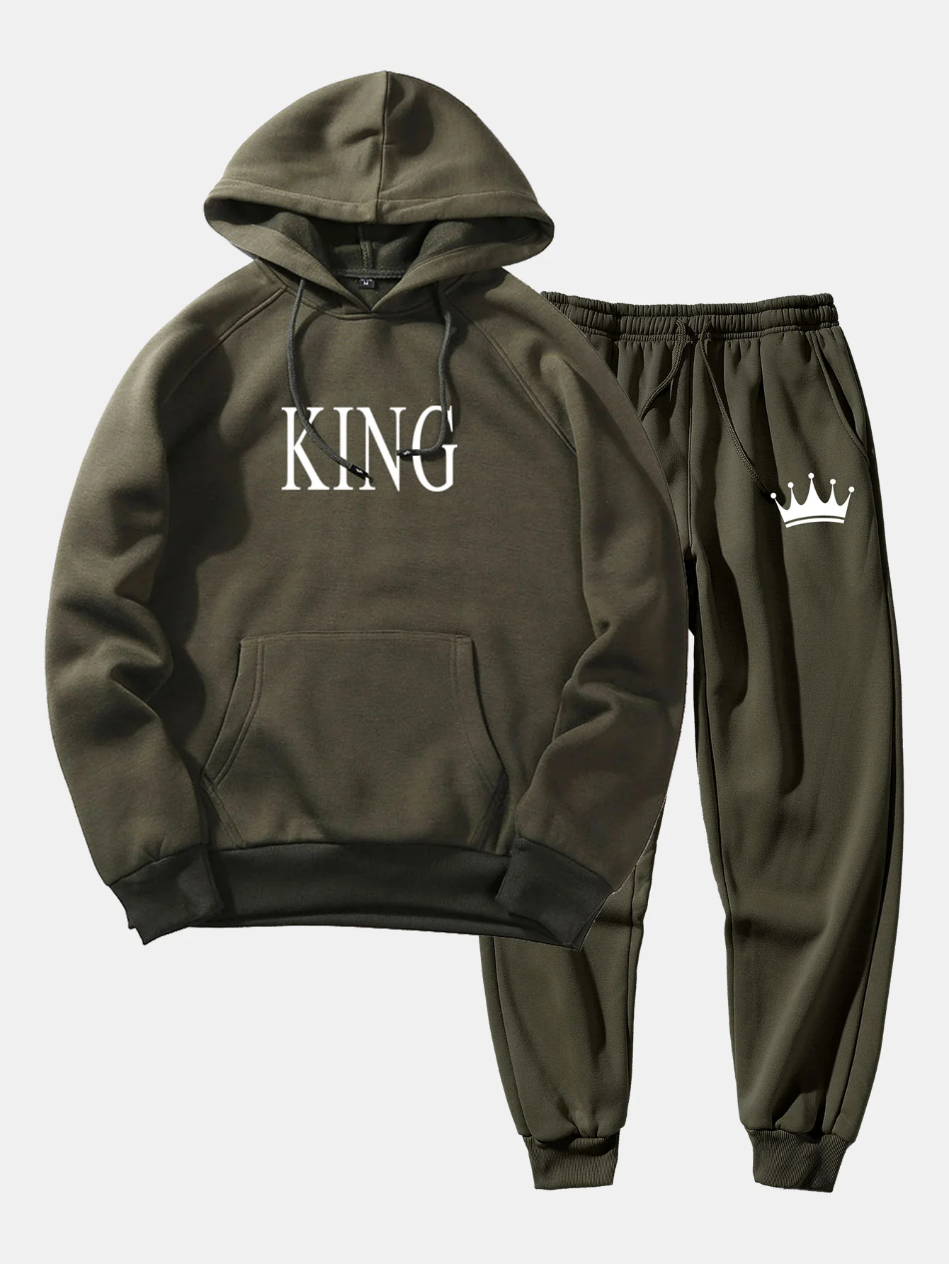 König Print Hoodie & Krone Print Jogginghose - Image 4