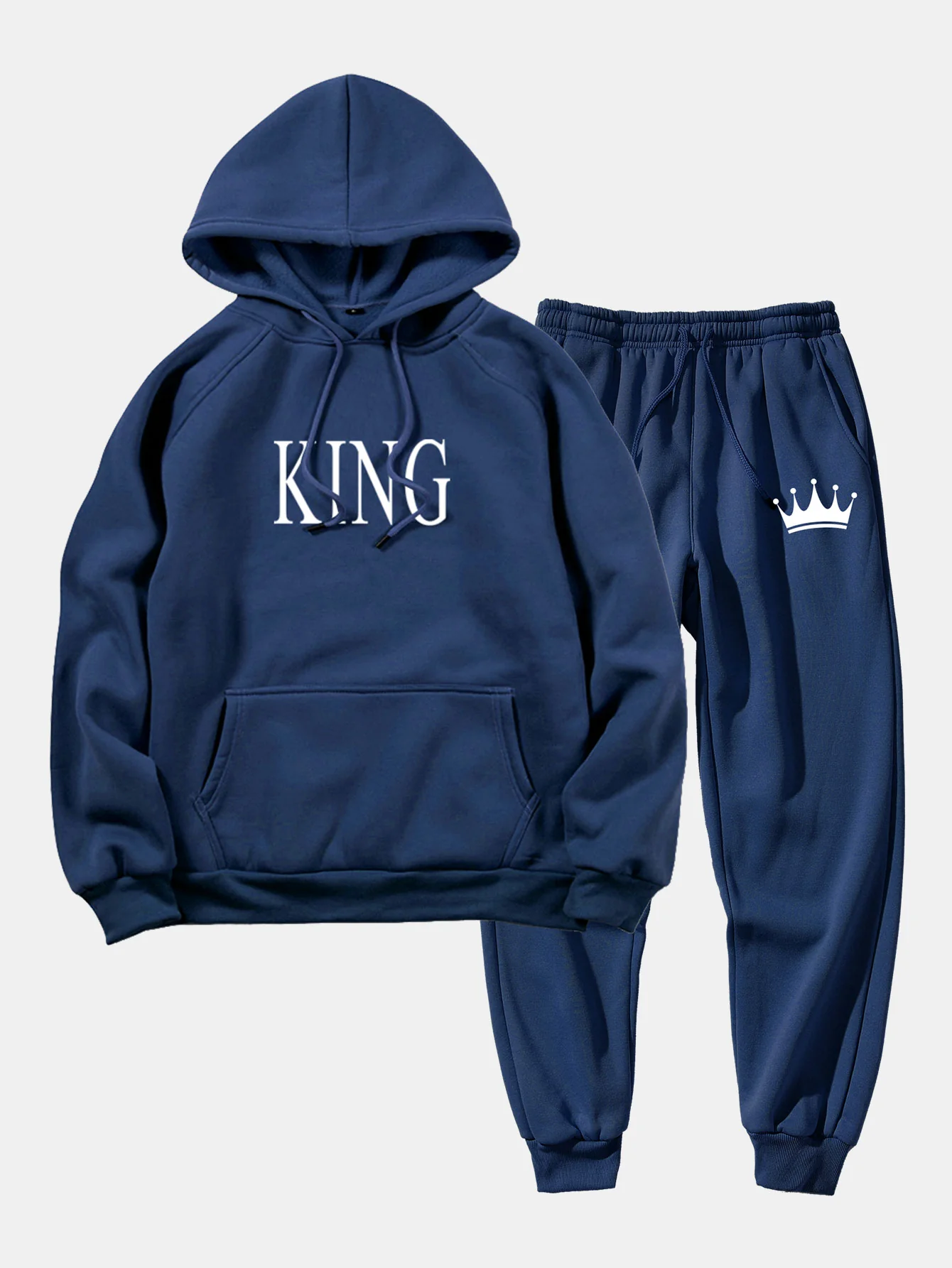 König Print Hoodie & Krone Print Jogginghose - Image 6