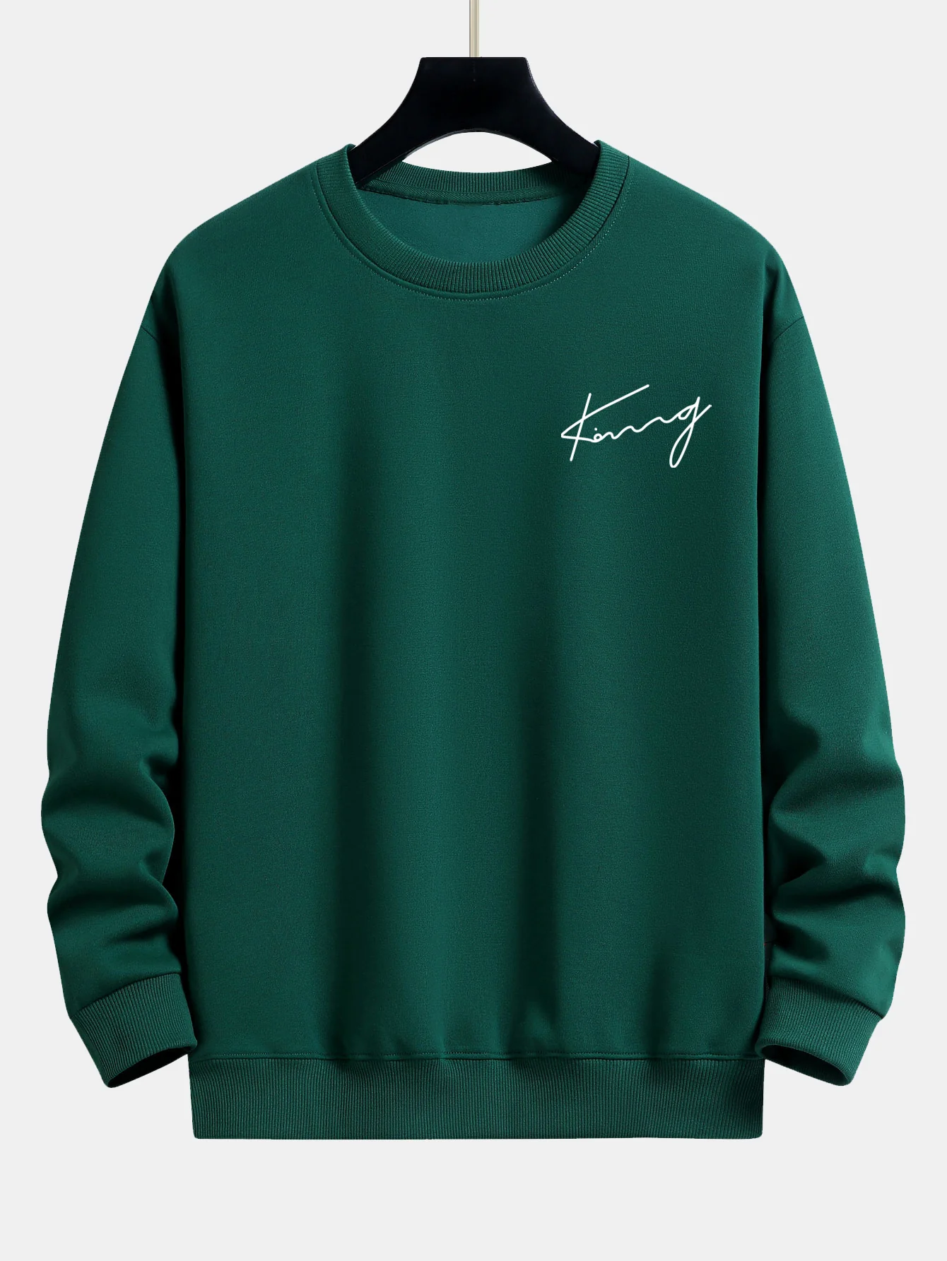 King Print Sweatshirt mit Relaxed Fit - Image 9