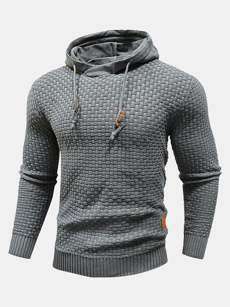 Strickpullover mit Kapuze