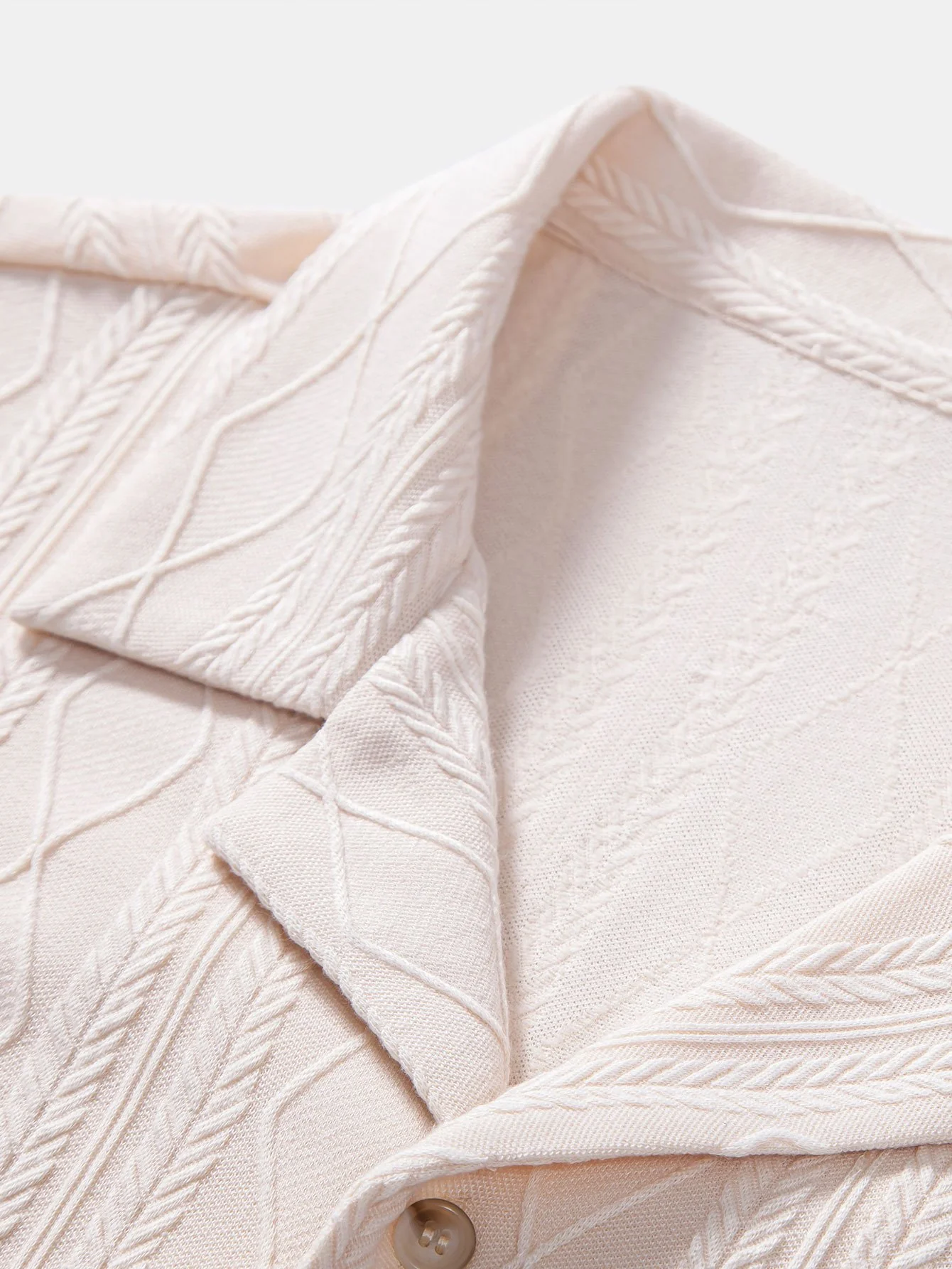 Gestricktes geometrisches Rhombus-Jacquard-Hemd - Image 9