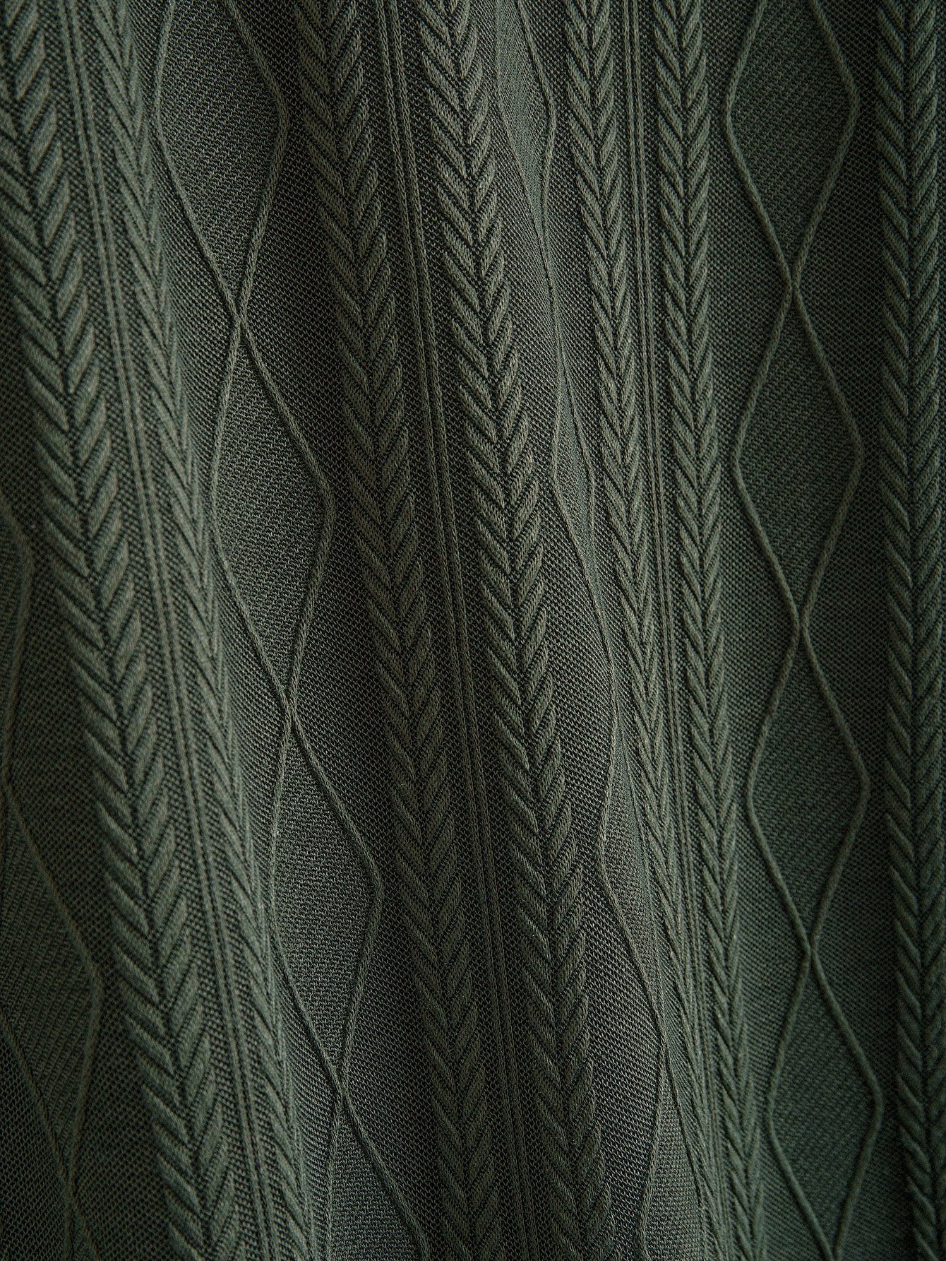 Gestricktes geometrisches Rhombus-Jacquard-Polo & gerade geschnittene Ripp-Hosen - Image 16