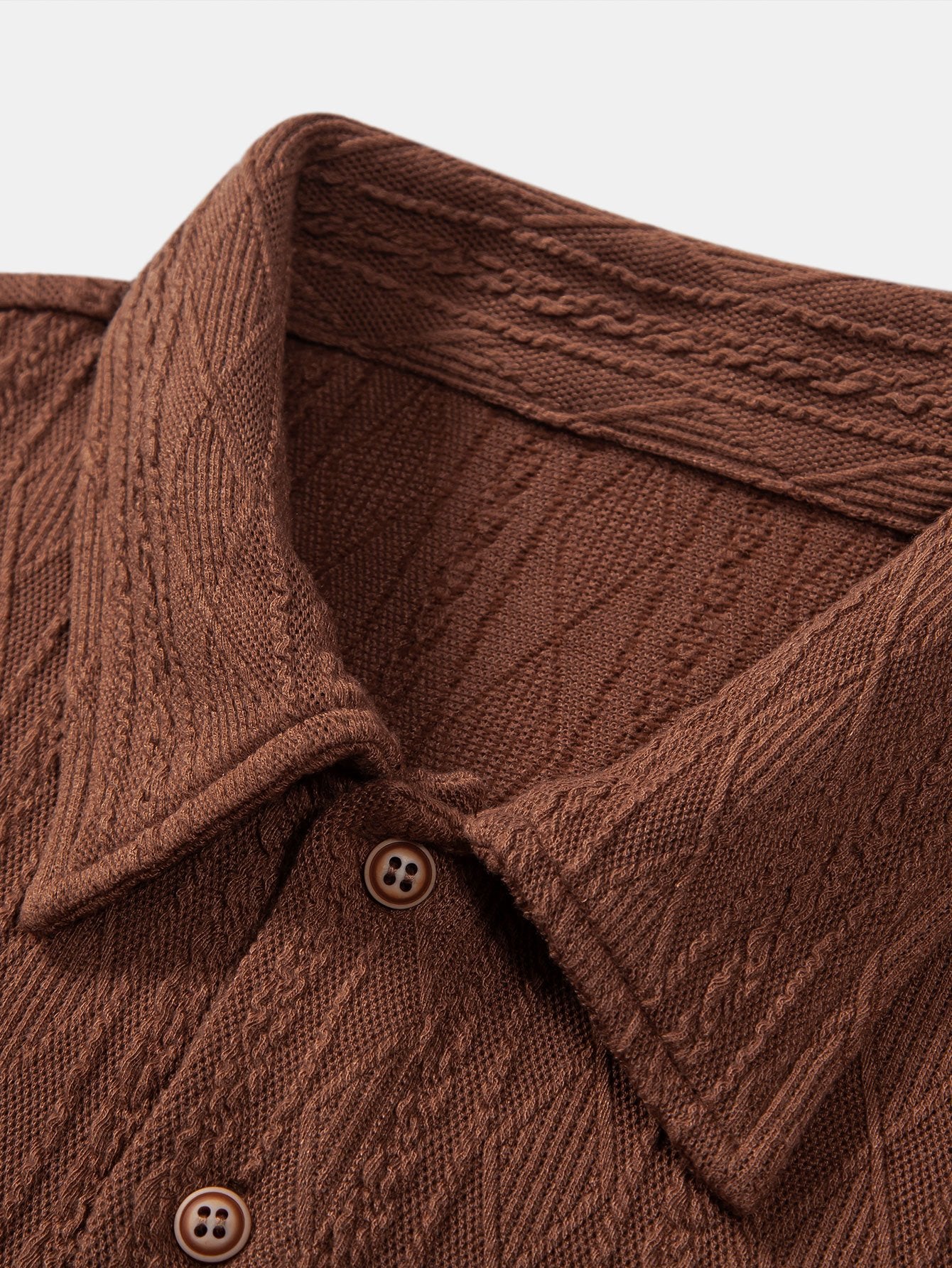 Gestricktes Rhombus Geometrisches Jacquard Polo - Image 9
