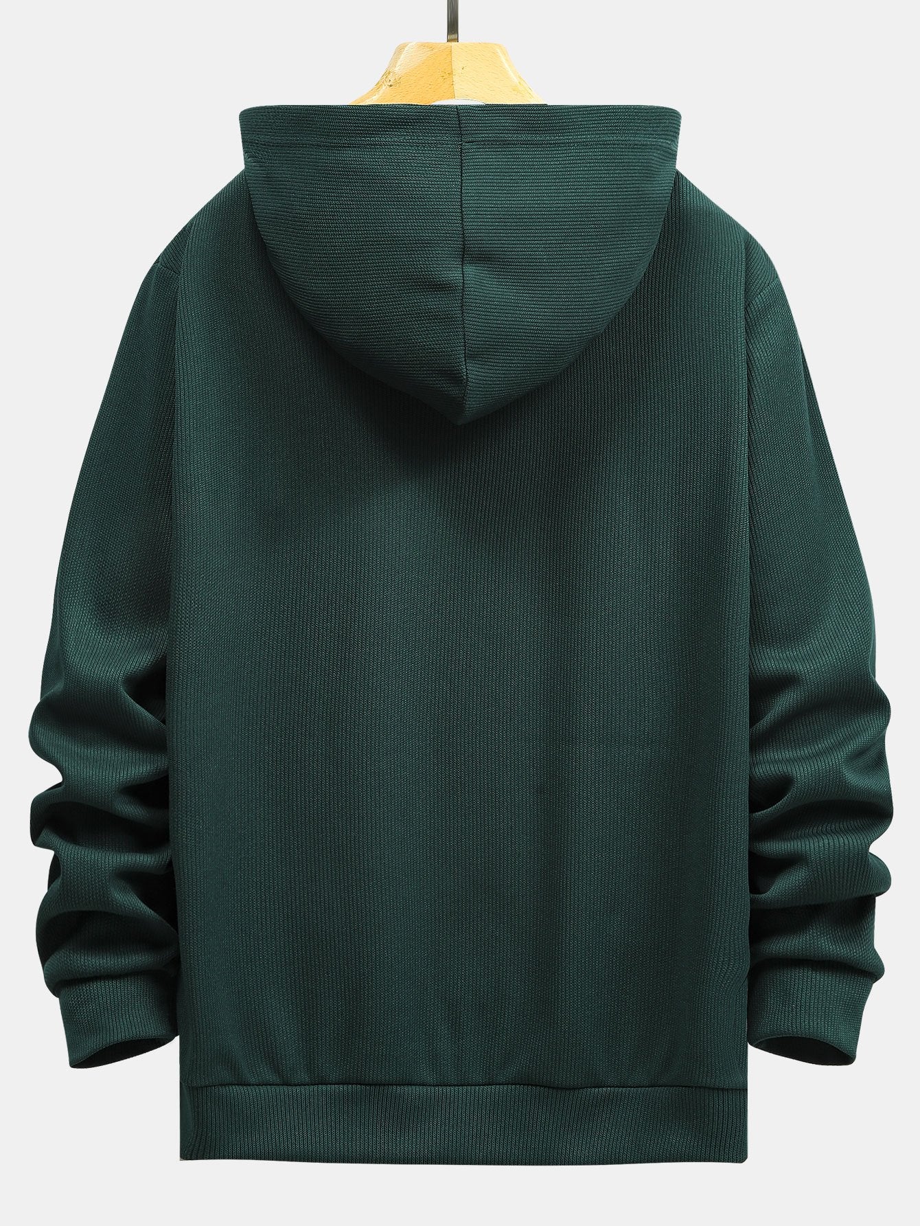 Basic Gestrickter Ripp-Hoodie - Image 4