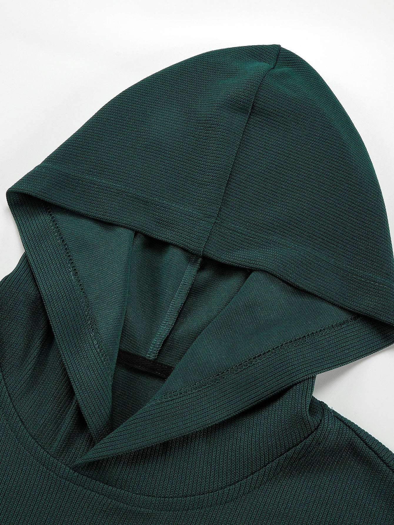Basic Gestrickter Ripp-Hoodie - Image 5