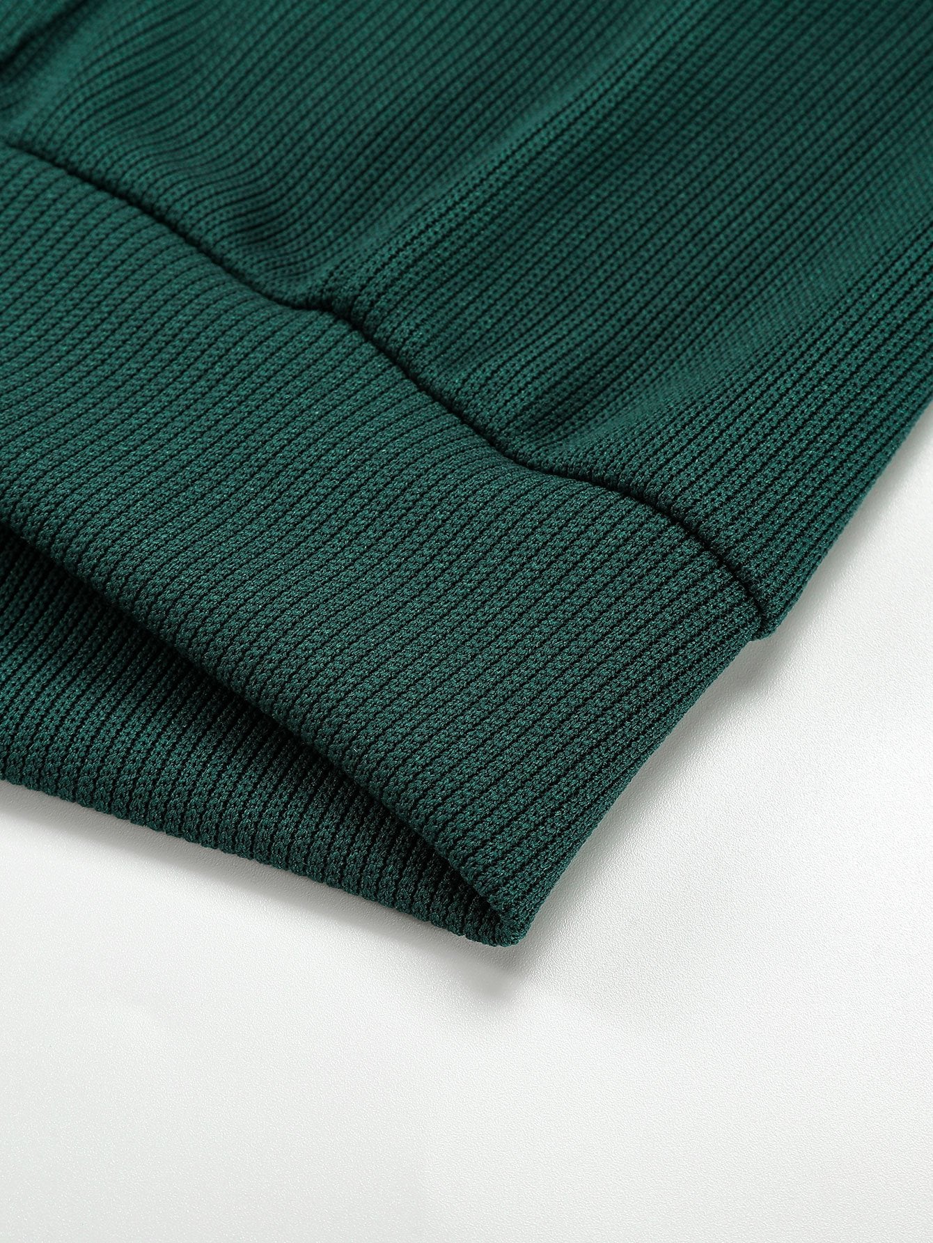 Basic Gestrickter Ripp-Hoodie - Image 6