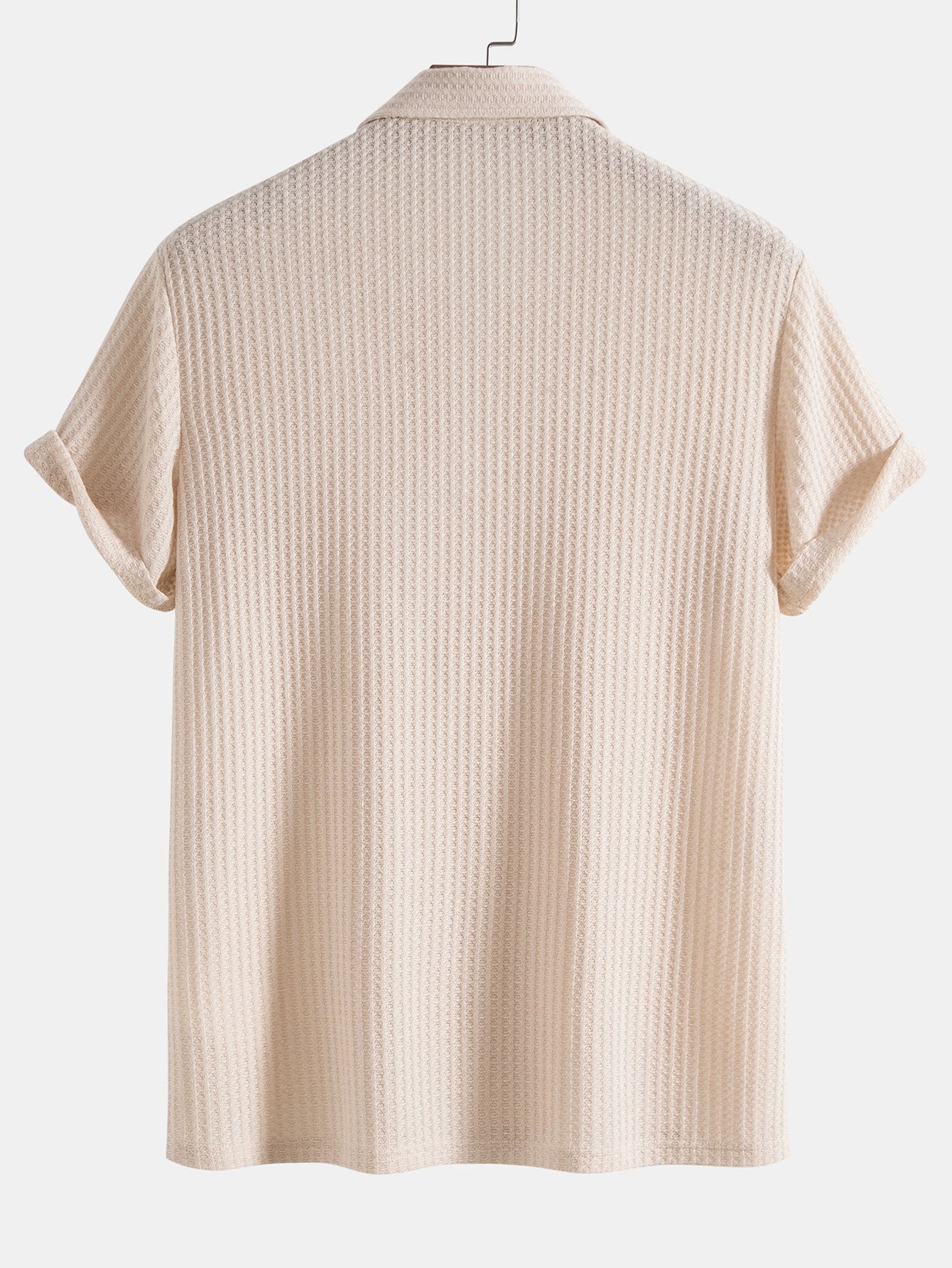 Strick-Waffel-Polohemd & Waffel-Drawstring-Shorts - Image 5