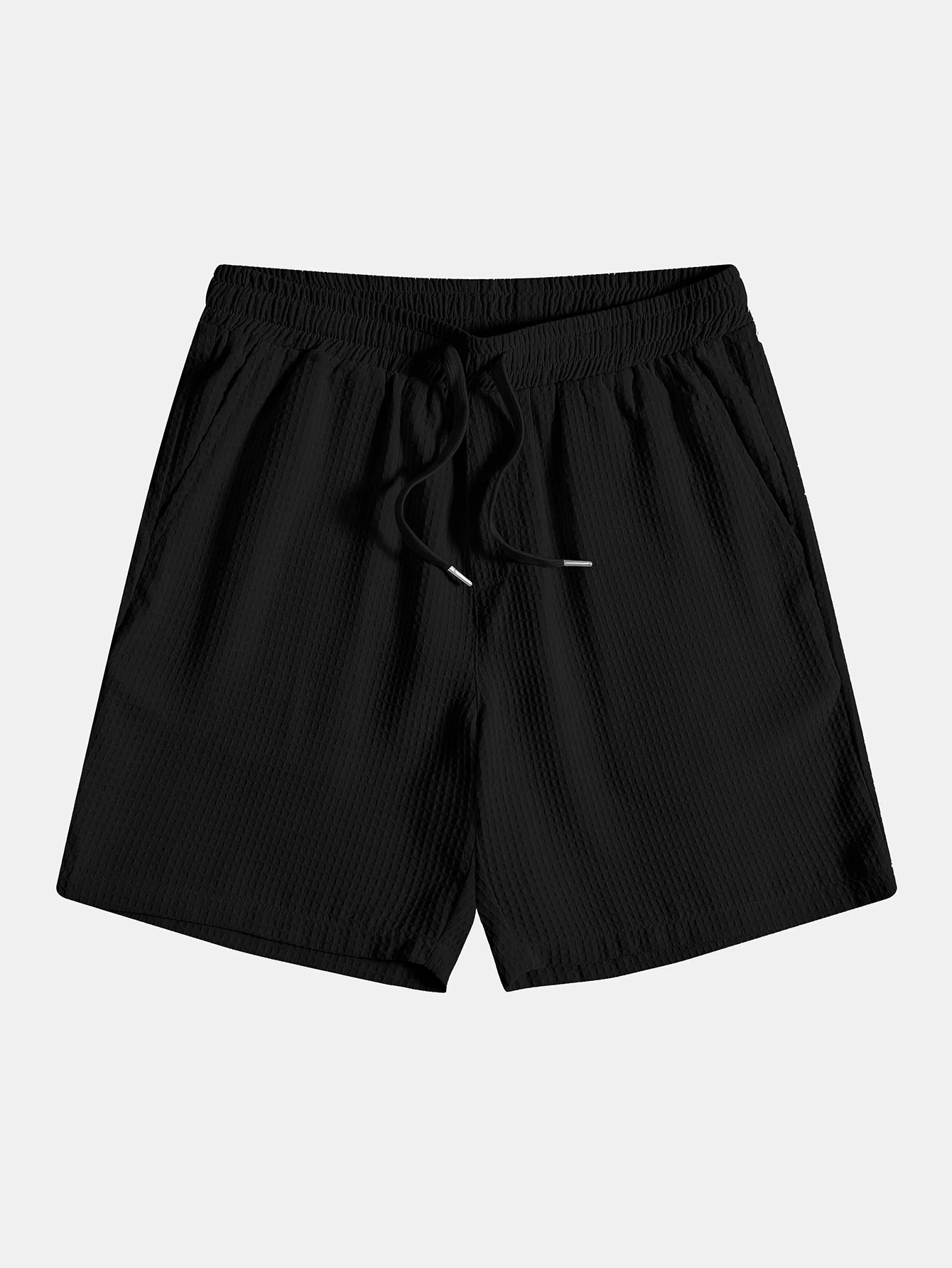 Strick-Waffel-Polohemd & Waffel-Drawstring-Shorts - Image 9