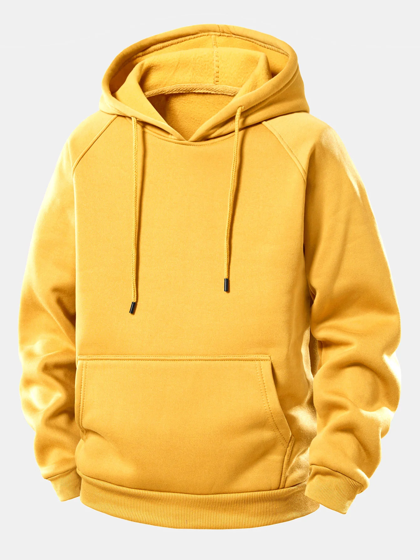 Koi Fish Lotus Print Drawstring Hoodie - Image 24