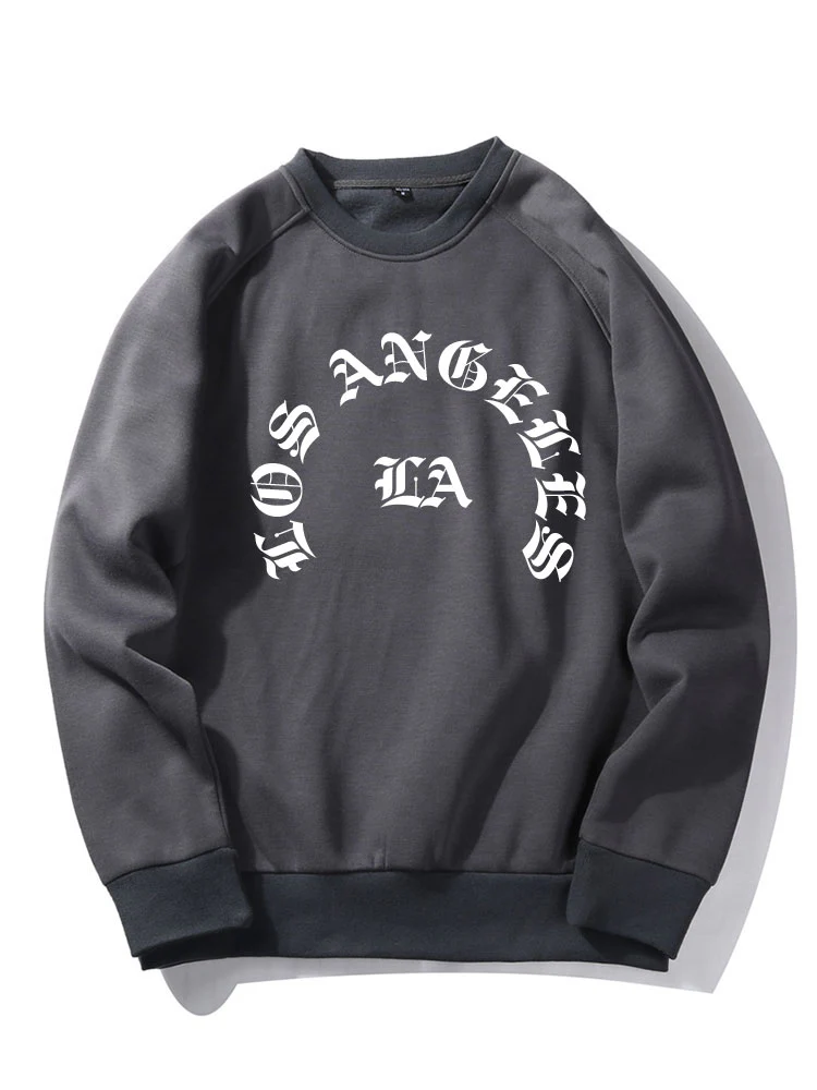 LA Buchstaben Druck Sweatshirt - Image 3