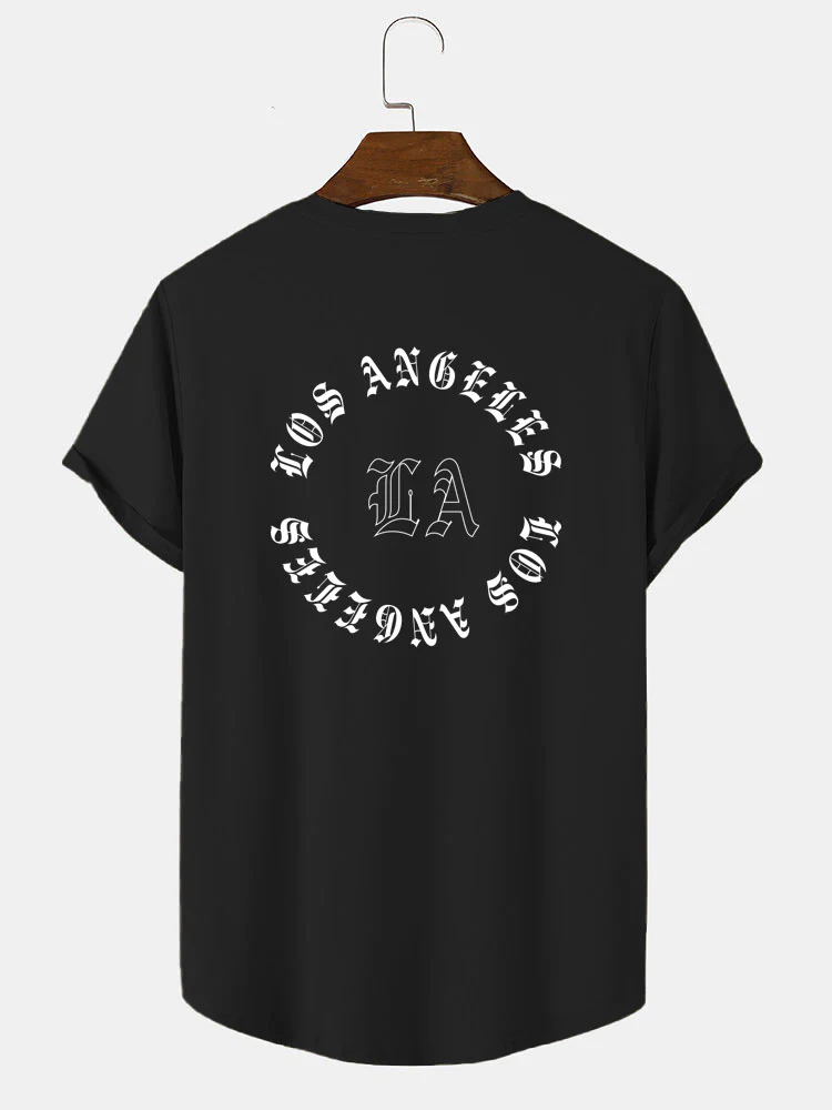 LA Buchstaben Druck T-Shirt - Image 2