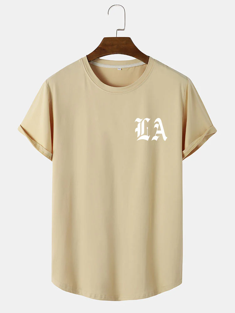 LA Buchstaben Druck T-Shirt - Image 3