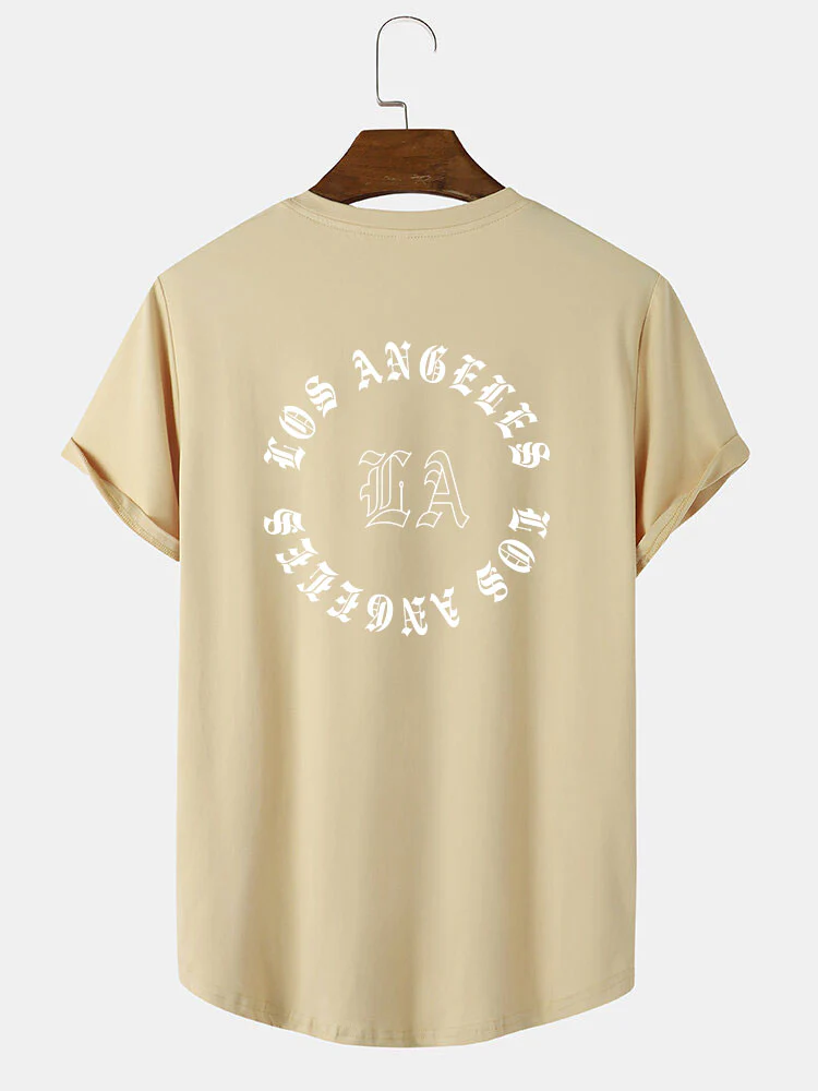 LA Buchstaben Druck T-Shirt - Image 4