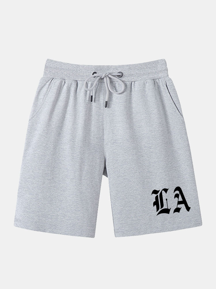 LA Print Mittellange Shorts - Image 3