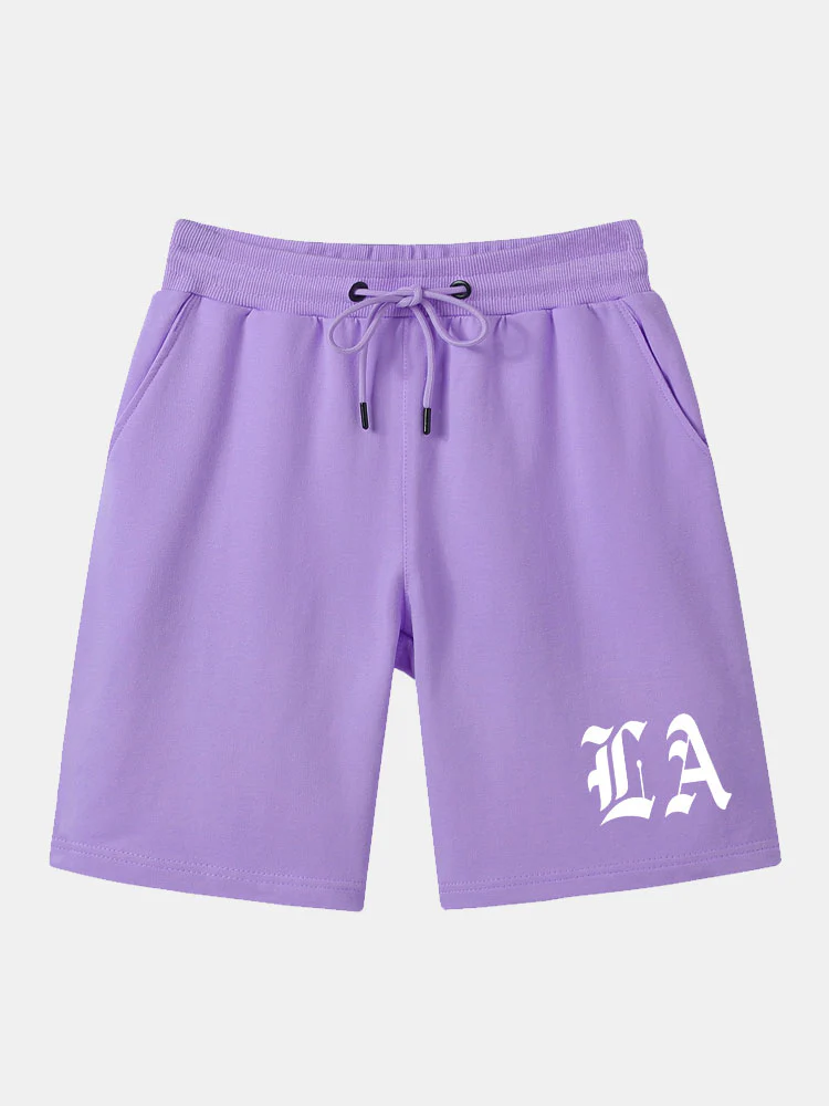 LA Print Mittellange Shorts - Image 6